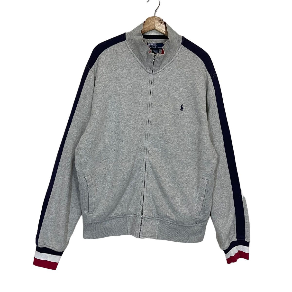 Polo Ralph Lauren Vintage 90s Polo Ralph Lauren Small Logo Zipper Sweater Size US XL / EU 56 / 4 - 1 Thumbnail
