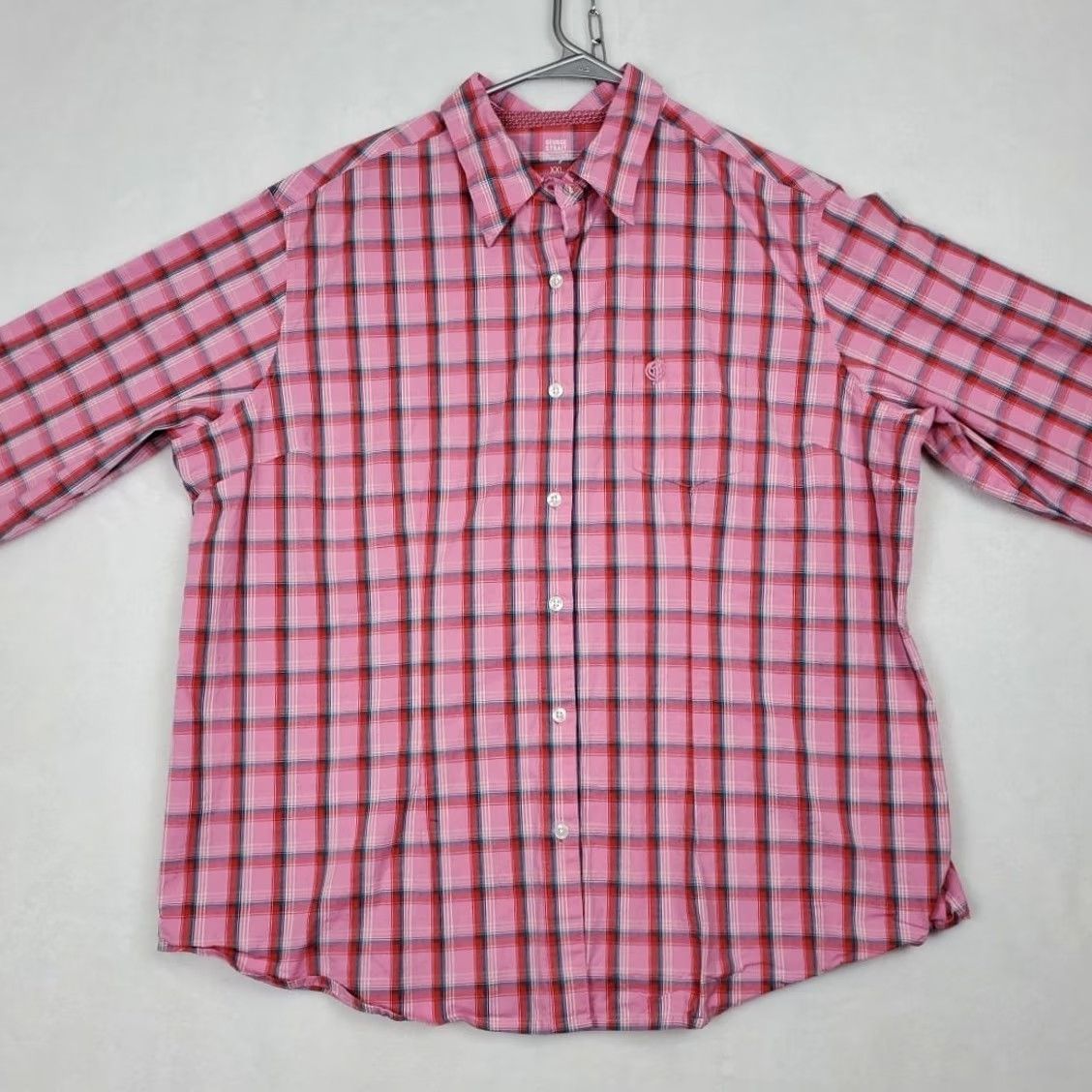 Wrangler VINTAGE? Wrangler George Strait for Her Women's Button-Up Shirt Pink Plaid XXL Cowgirl Size XXL / US 16-18 / IT 52-54 - 4 Thumbnail