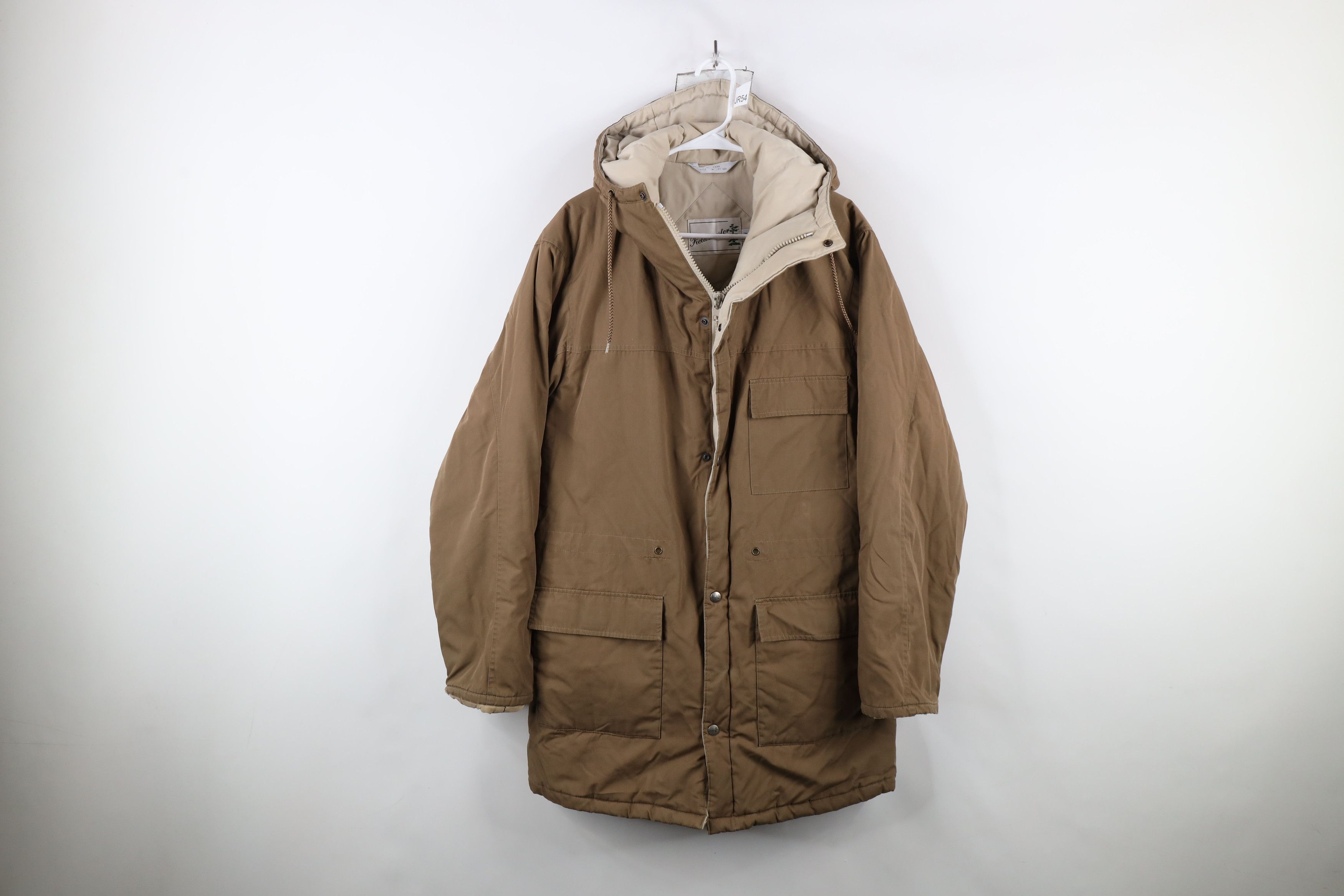 Vintage Vintage 80s 90s Streetwear Faded Quilted Hooded Parka Jacket Size US L / EU 52-54 / 3 - 1 Thumbnail
