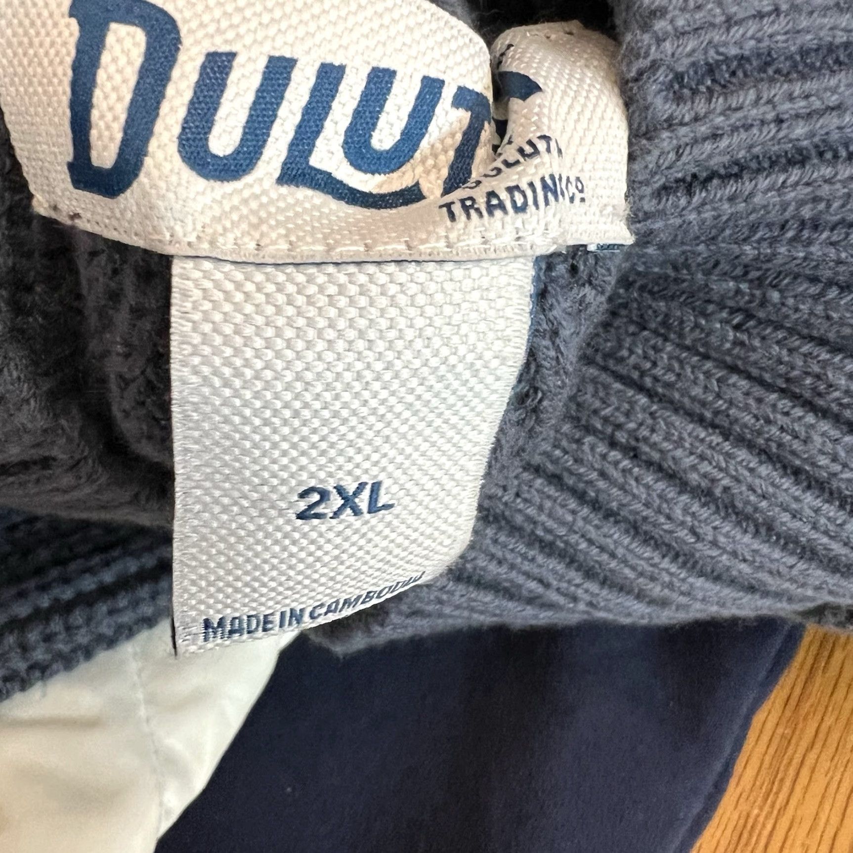 Vintage VINTAGE Duluth Heavyweight Ribbed 1/4 Button Sweater Shirt Pullover Mens 2XL Blue Knit Wool Blend Regular Mens Size US XXL / EU 58 / 5 - 5 Thumbnail