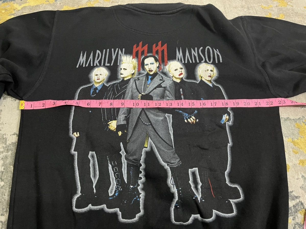 Vintage Marilyn Manson Pull Over Sweatshirt Size US M / EU 48-50 / 2 - 7 Thumbnail