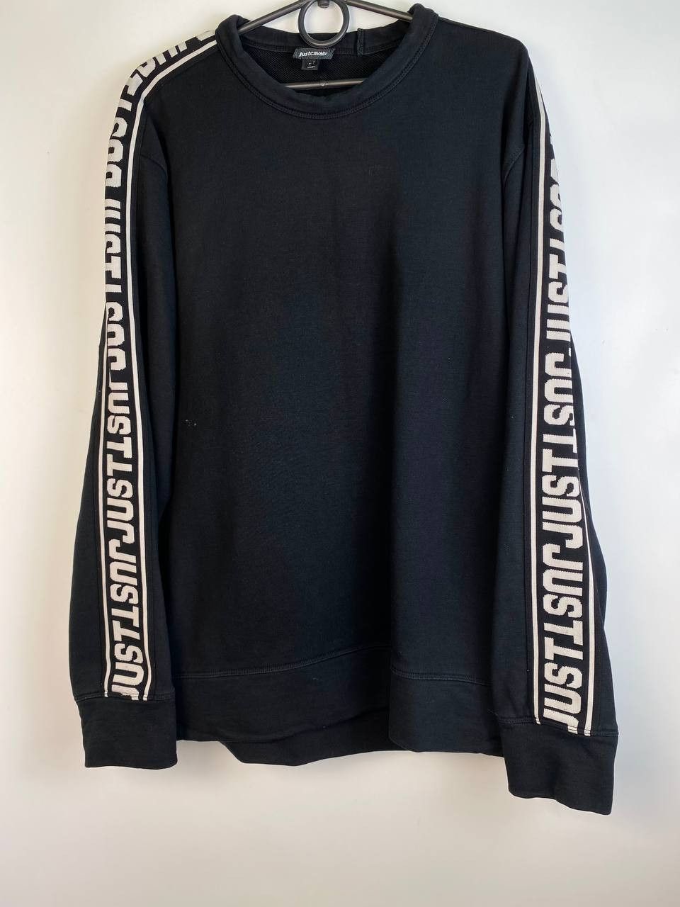 Just Cavalli × Roberto Cavalli × Vintage Just Cavalli Black Cotton Crewneck Pullover Sweatshirt Mens Size US L / EU 52-54 / 3 - 1 Thumbnail