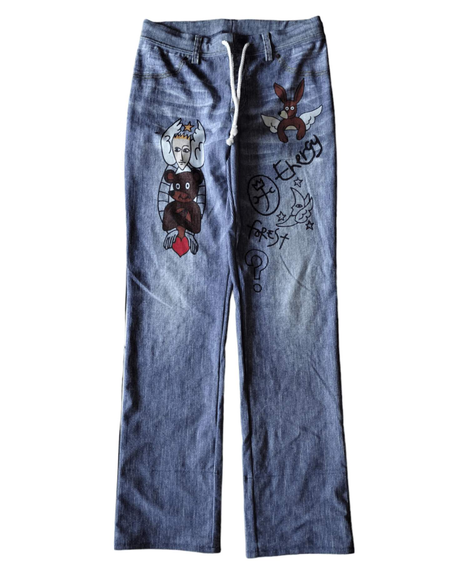 image of Jean Charles De Castelbajac Castelbajac Legging Pants in Blue, Women's (Size 26)