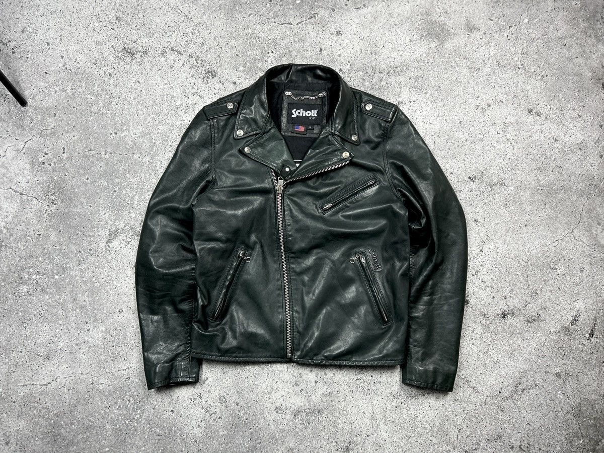 Schott / 90's 117 leather riders jacket