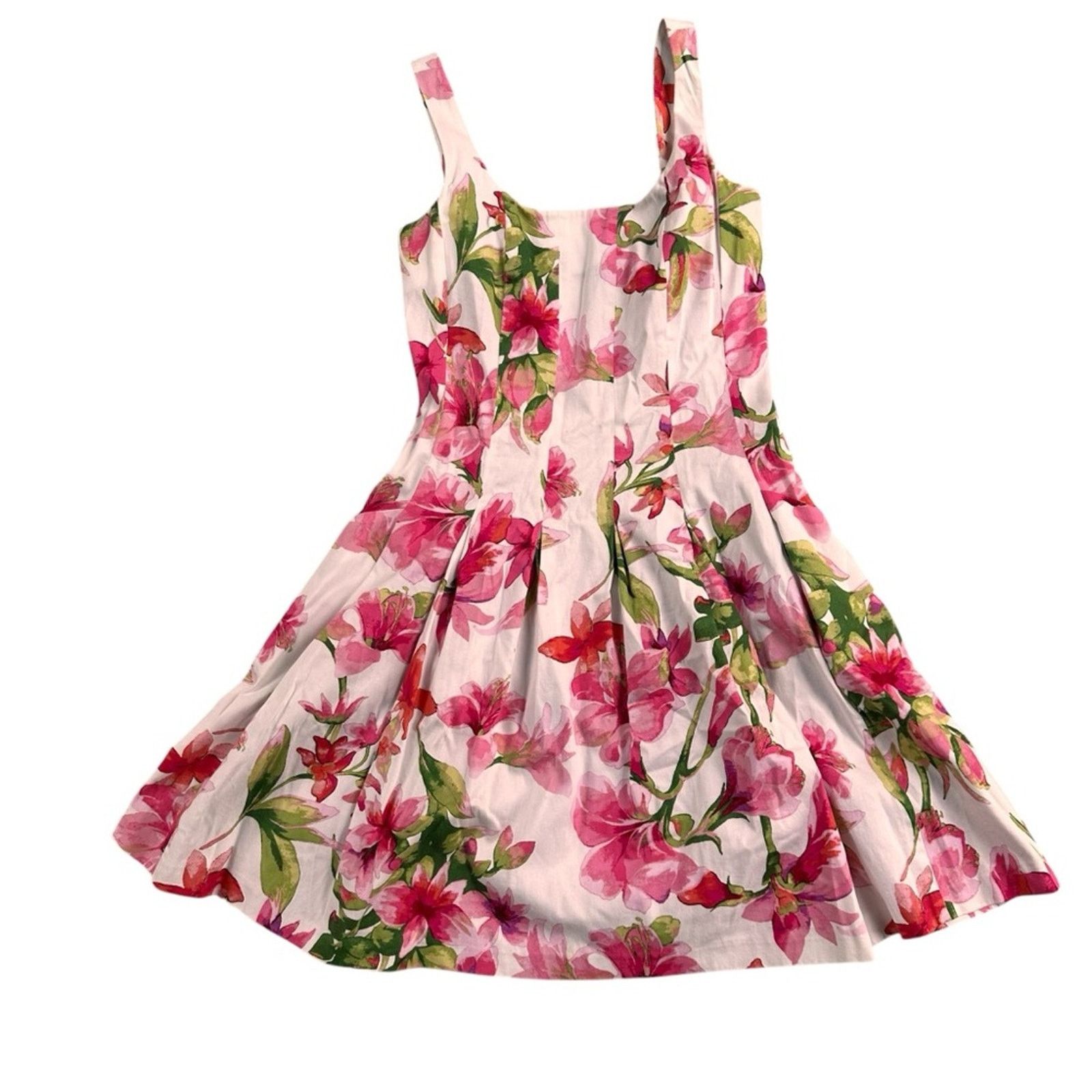 Ralph Lauren Floral Fit & Flare Dress  Pink/White  Size 4