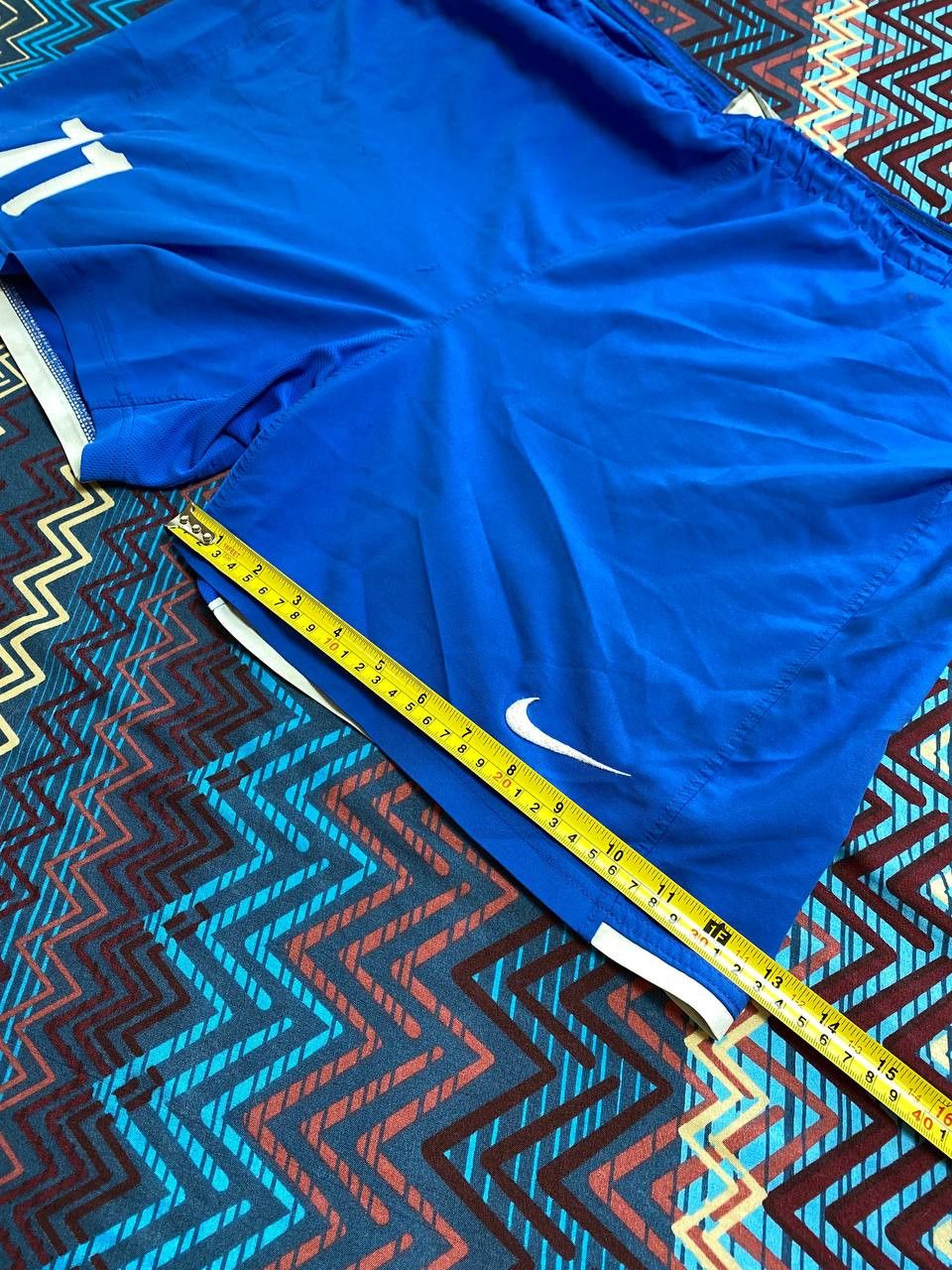 Nike shorts blue streetwear logo NIKE Vintage crazy Y2K Size US 34 / EU 50 - 12 Thumbnail