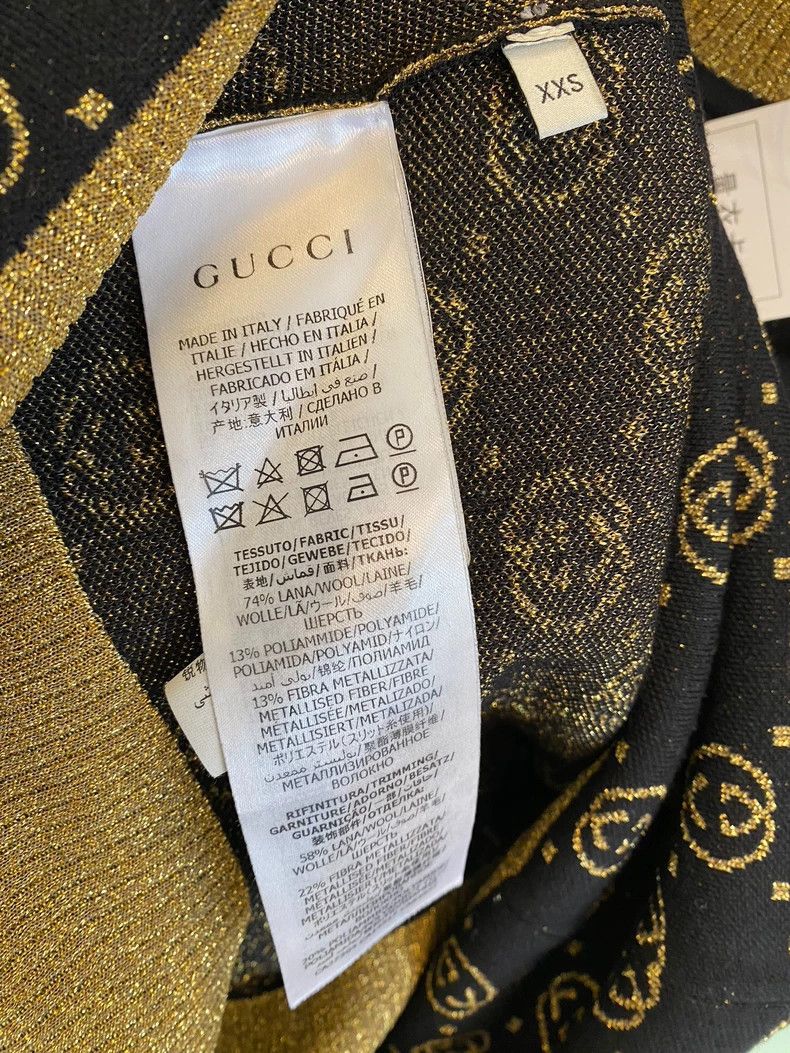 Gucci GucciThread full logo knitted short-sleeved T-shirt 2503-Ne Size XXS / US 00 / IT 34 - 8 Thumbnail