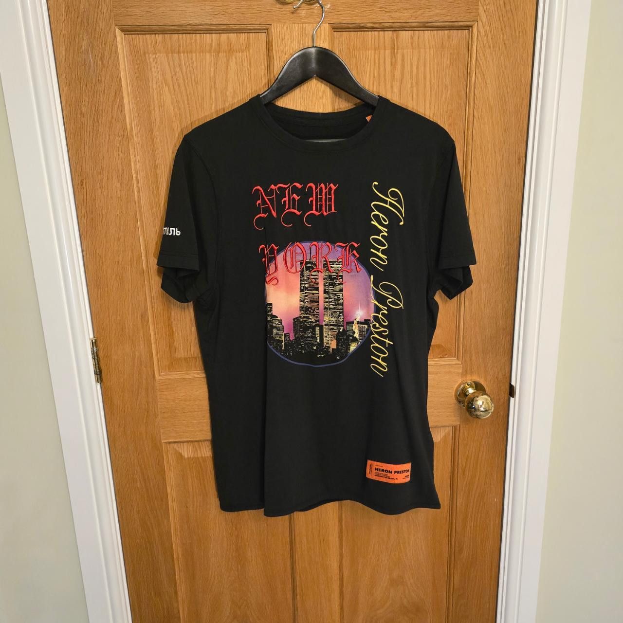 Heron Preston Heron Preston Men's Black T-shirt Size US M / EU 48-50 / 2 - 1 Thumbnail