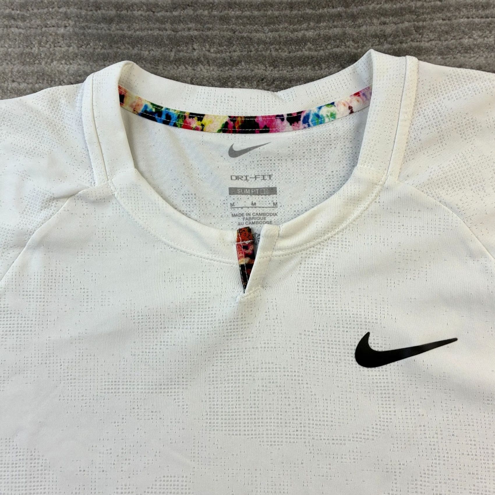 Nike Nike Dri-Fit Polo Shirt Mens Medium White Tennis Golf Rugby 2022 Size US M / EU 48-50 / 2 - 3 Thumbnail