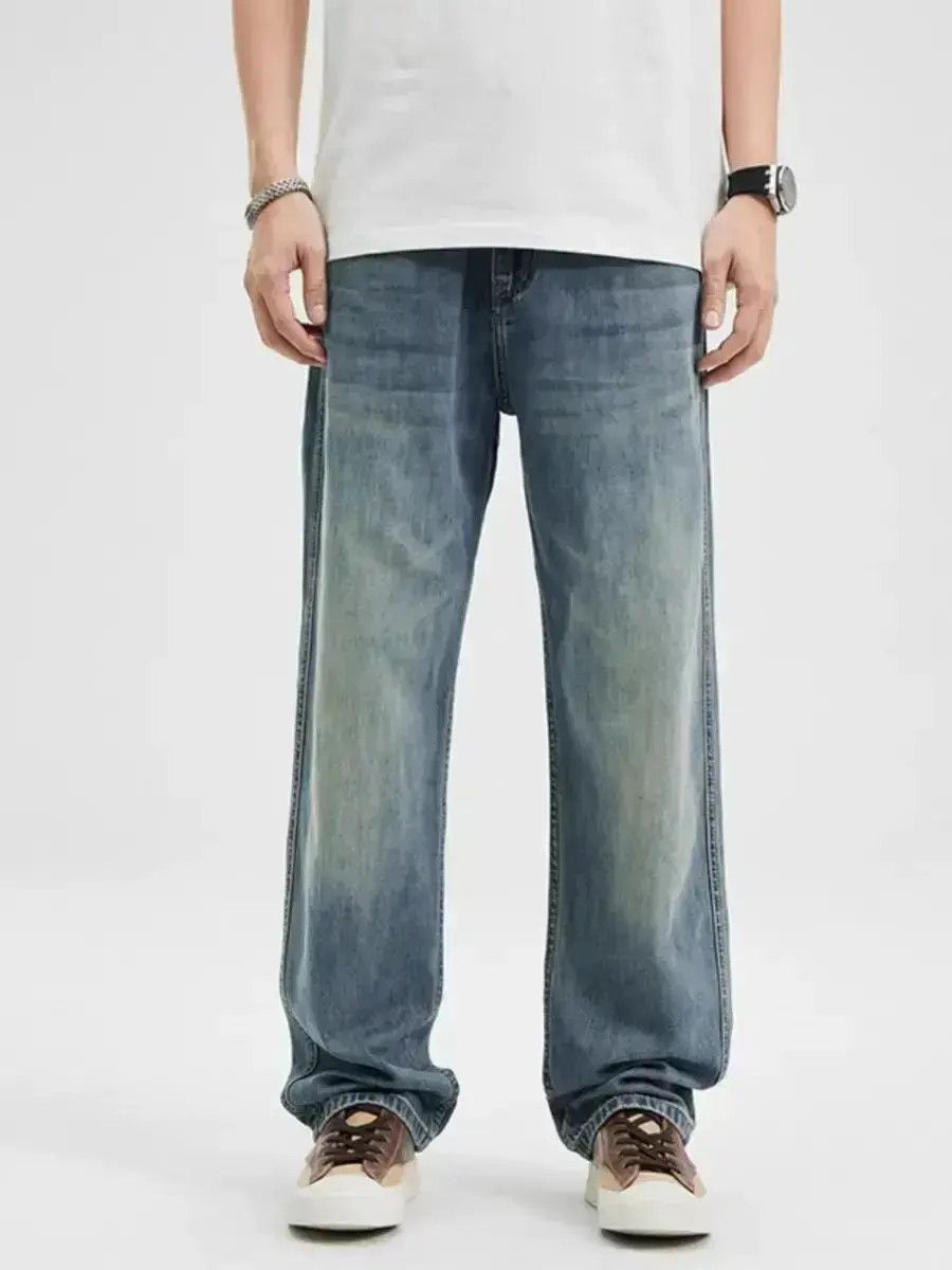 Japanese Brand Trendy loose fit breathable straight leg jeans Size US 30 / EU 46 - 1 Thumbnail