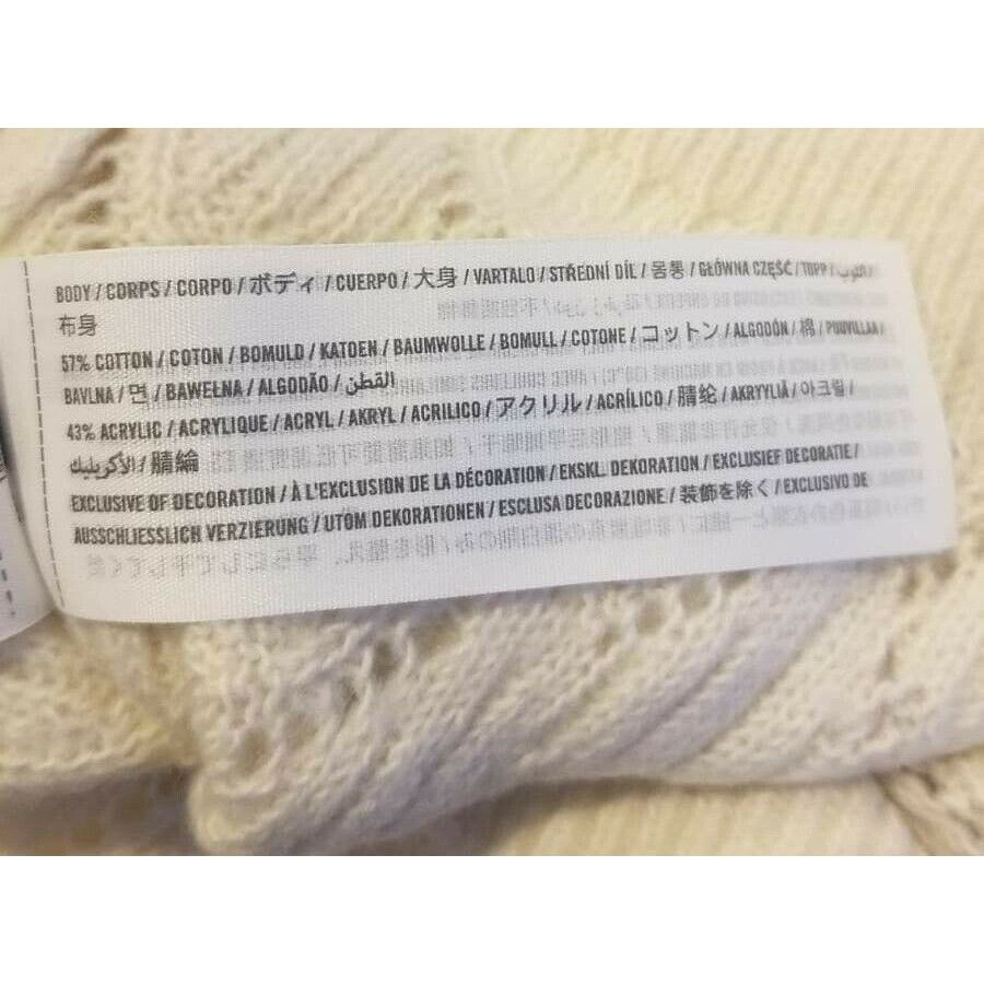 Abercrombie & Fitch Abercrombie and Fitch Sz S Women's knit sweater Cream Ivory Size S / US 4 / IT 40 - 6 Thumbnail
