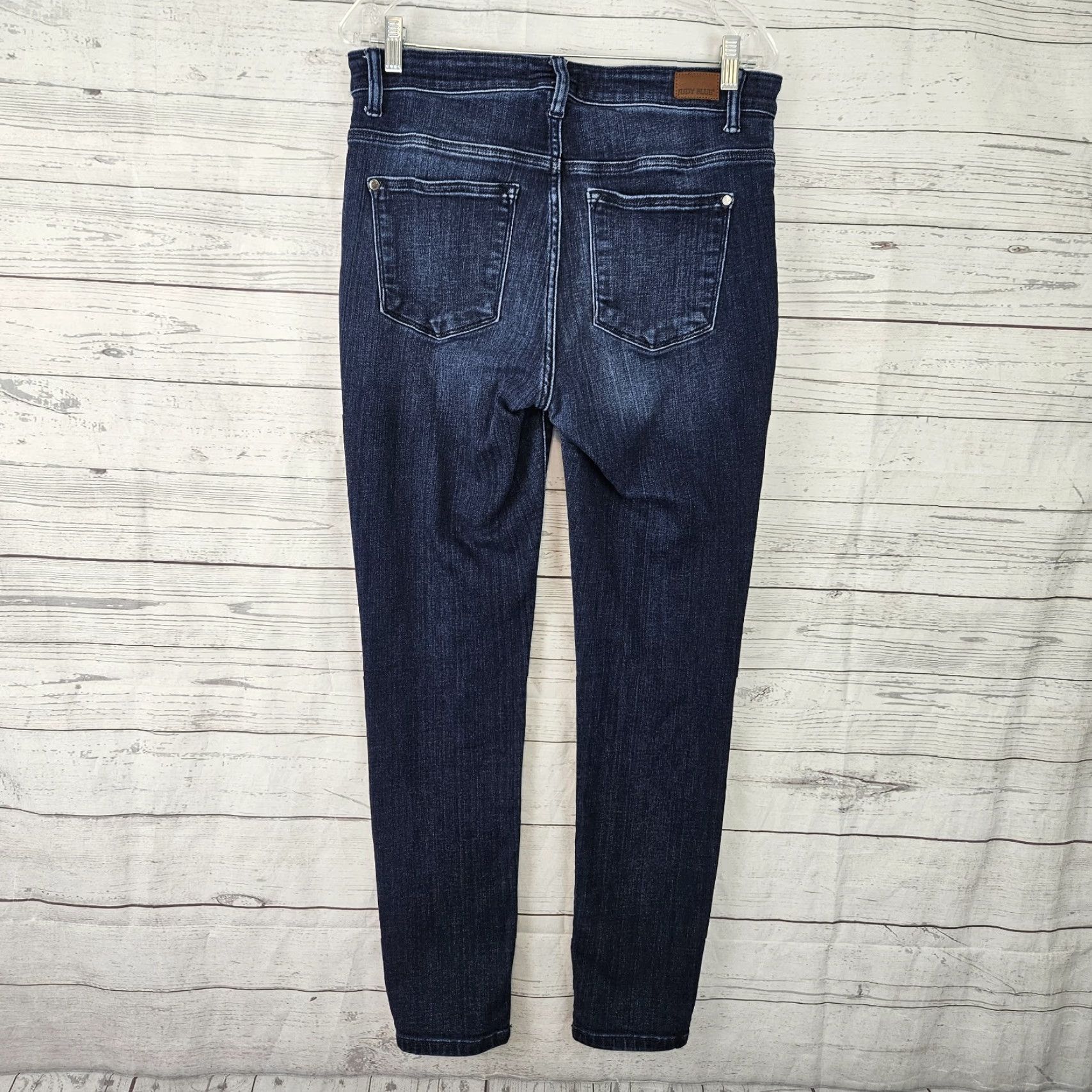 Vintage Judy Blue Womens Skinny Jeans Sz 11/30 Blue Dark Wash Mid Rise Denim Style Jeans Womens 30 Blue Skinny 90s? (No, keep accurate) Size 30" / US 8 / IT 44 - 3 Thumbnail