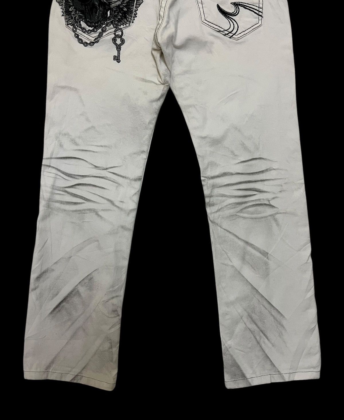 Japanese Brand Japanese Brand Cloud 72 Embroidery Bones Pants Size US 34 / EU 50 - 4 Thumbnail