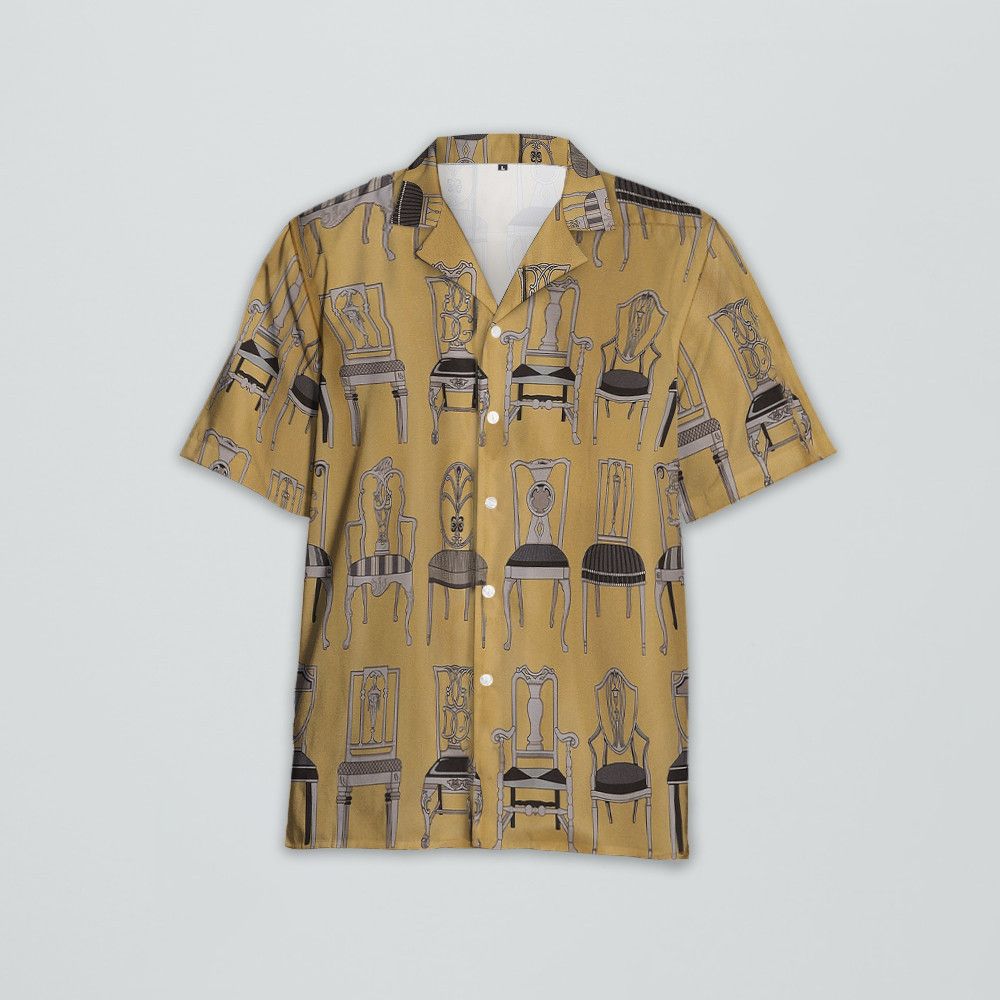 Designer Men’s Twill Shirt with Seat Print Size US XL / EU 56 / 4 - 3 Thumbnail