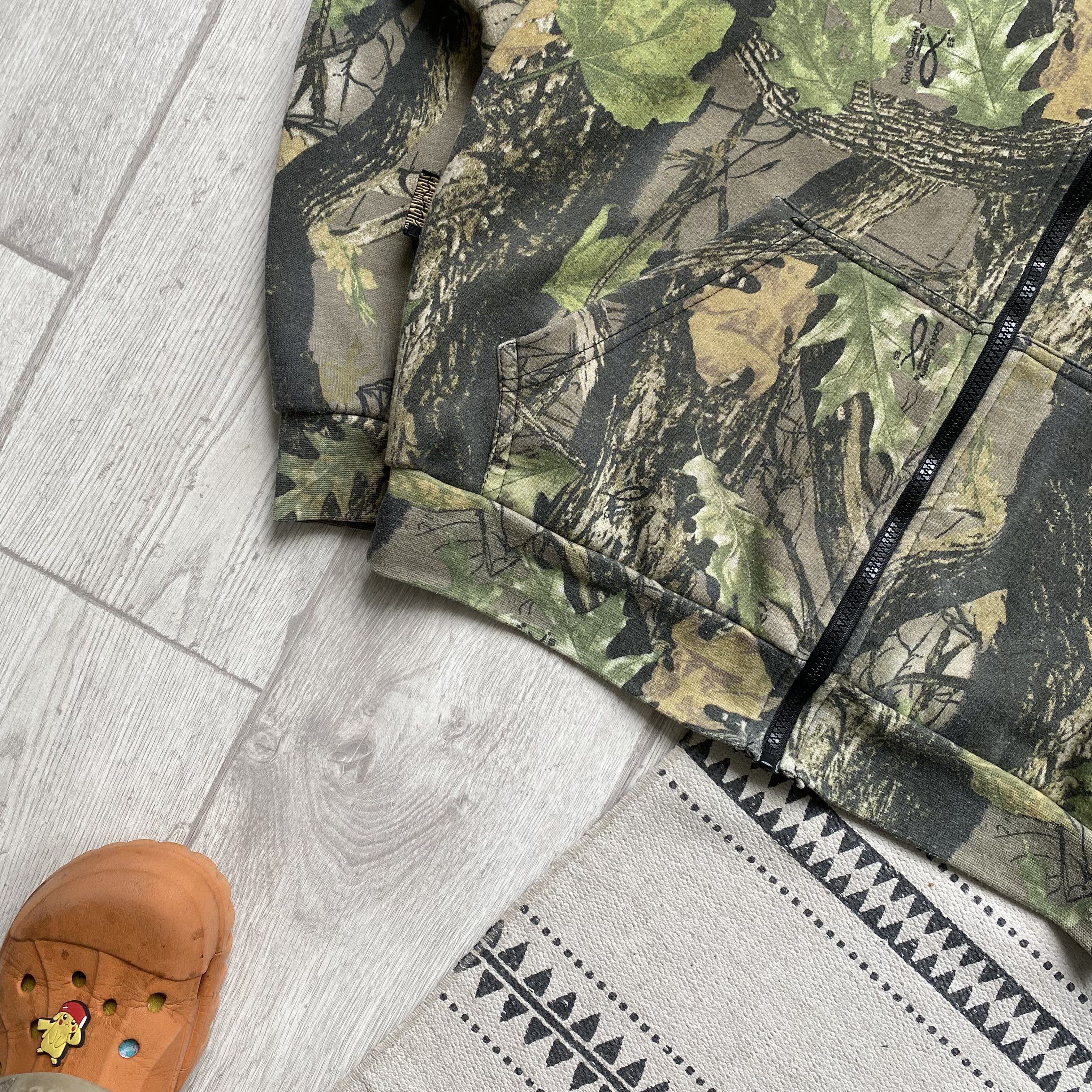 Realtree 🌳 Vintage RealTree Boxy Hoodie zip up Carhartt style Size US L / EU 52-54 / 3 - 3 Thumbnail