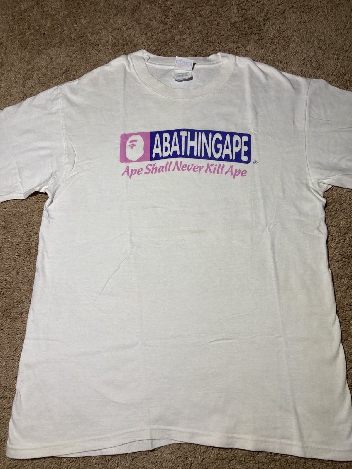 Bape 1998 Bape ASNKA Pink White Ice Cream 90s OG Vintage Size US L / EU 52-54 / 3 - 2 Thumbnail