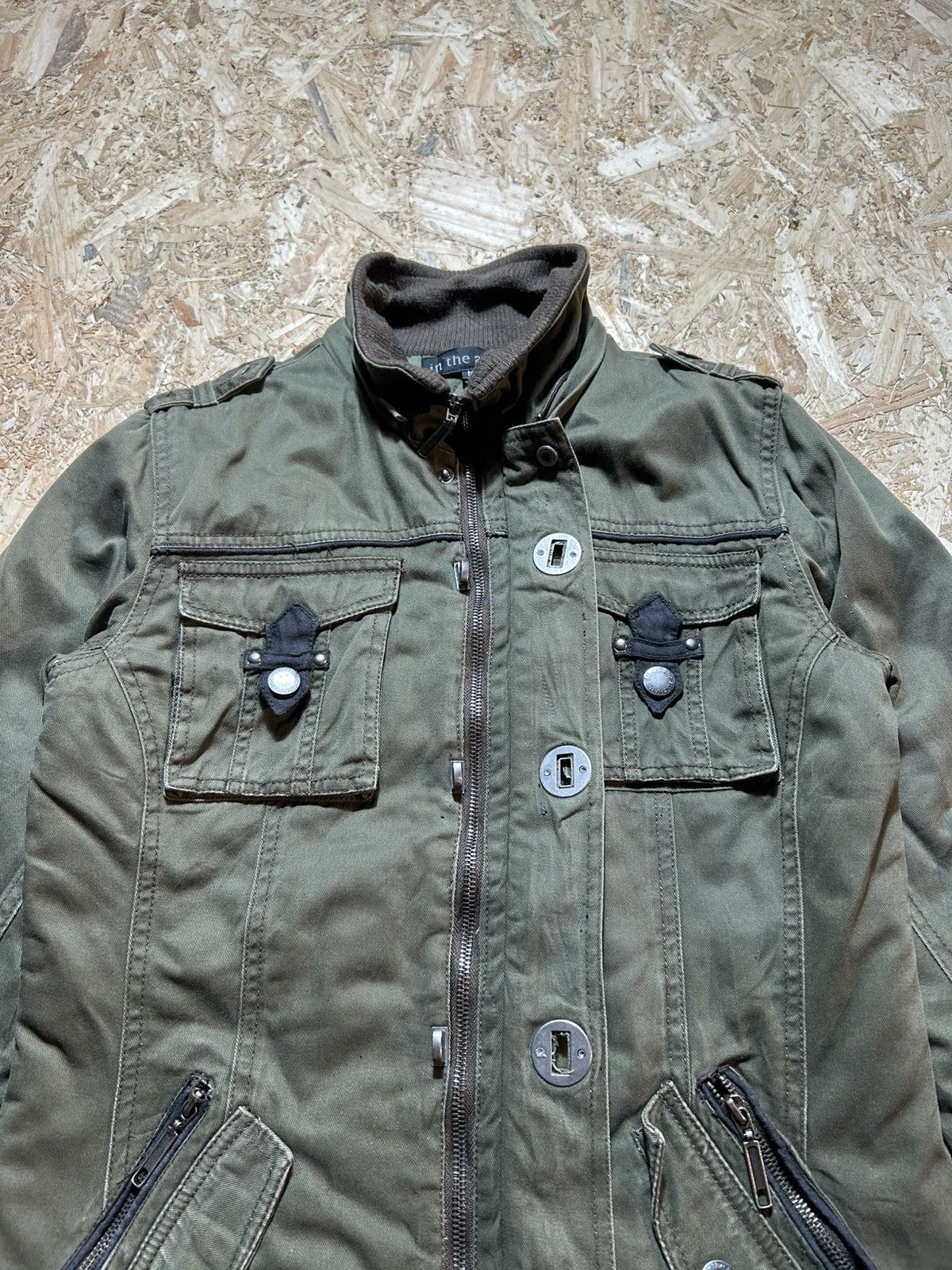 In The Attic In The Attic Olive Green Military Style Jacket Size US M / EU 48-50 / 2 - 8 Thumbnail