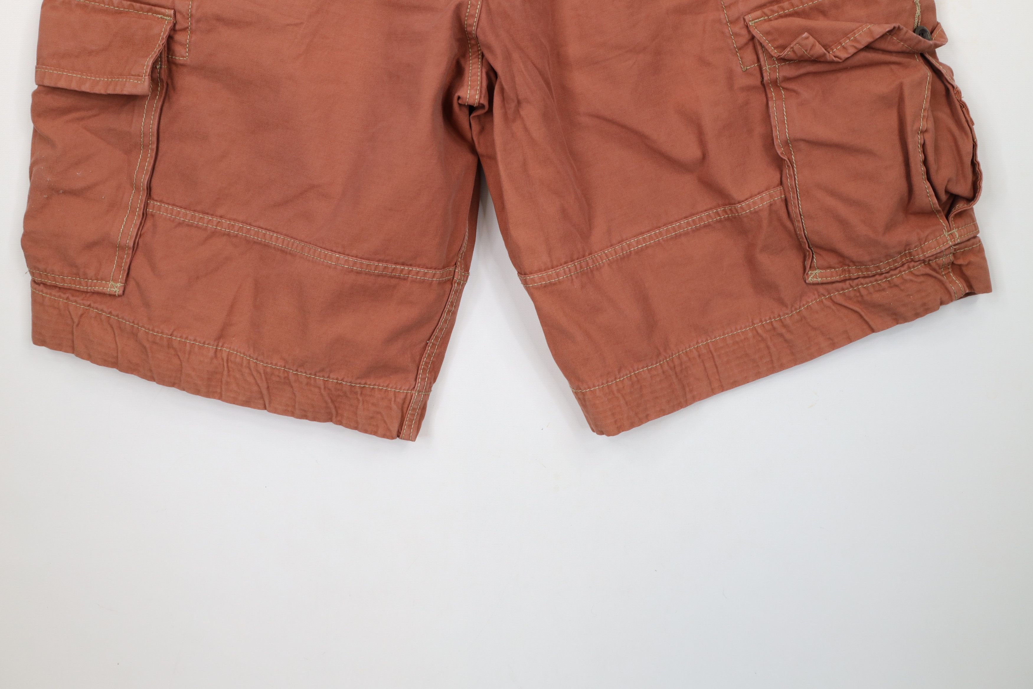 Levi's × Vintage Vintage Y2K Levis Faded Baggy Fit Cargo Shorts Rust Cotton Size US 38 / EU 54 - 13 Thumbnail