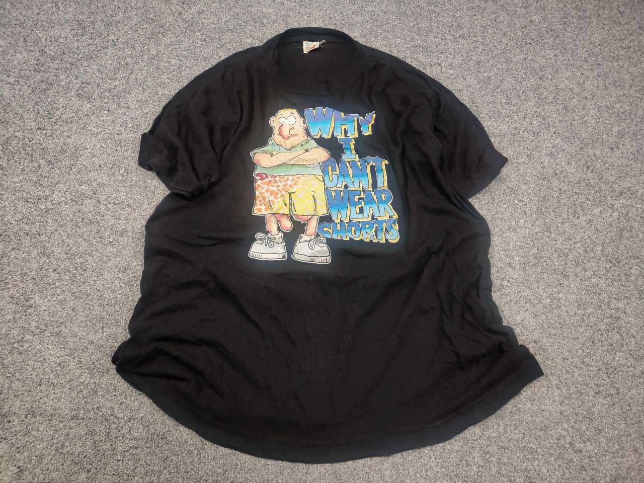 Vintage Vintage Why I Can’t Wear Shorts Funny T Shirt humour USA Tee Size US XL / EU 56 / 4 - 2 Thumbnail