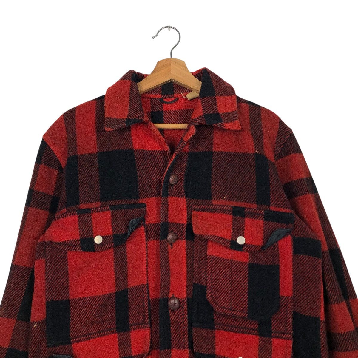 Japanese Brand 🔥VINTAGE WOOL CHORE JACKET MACKINAW KC SPORT FILSON TARTAN Size US M / EU 48-50 / 2 - 5 Thumbnail