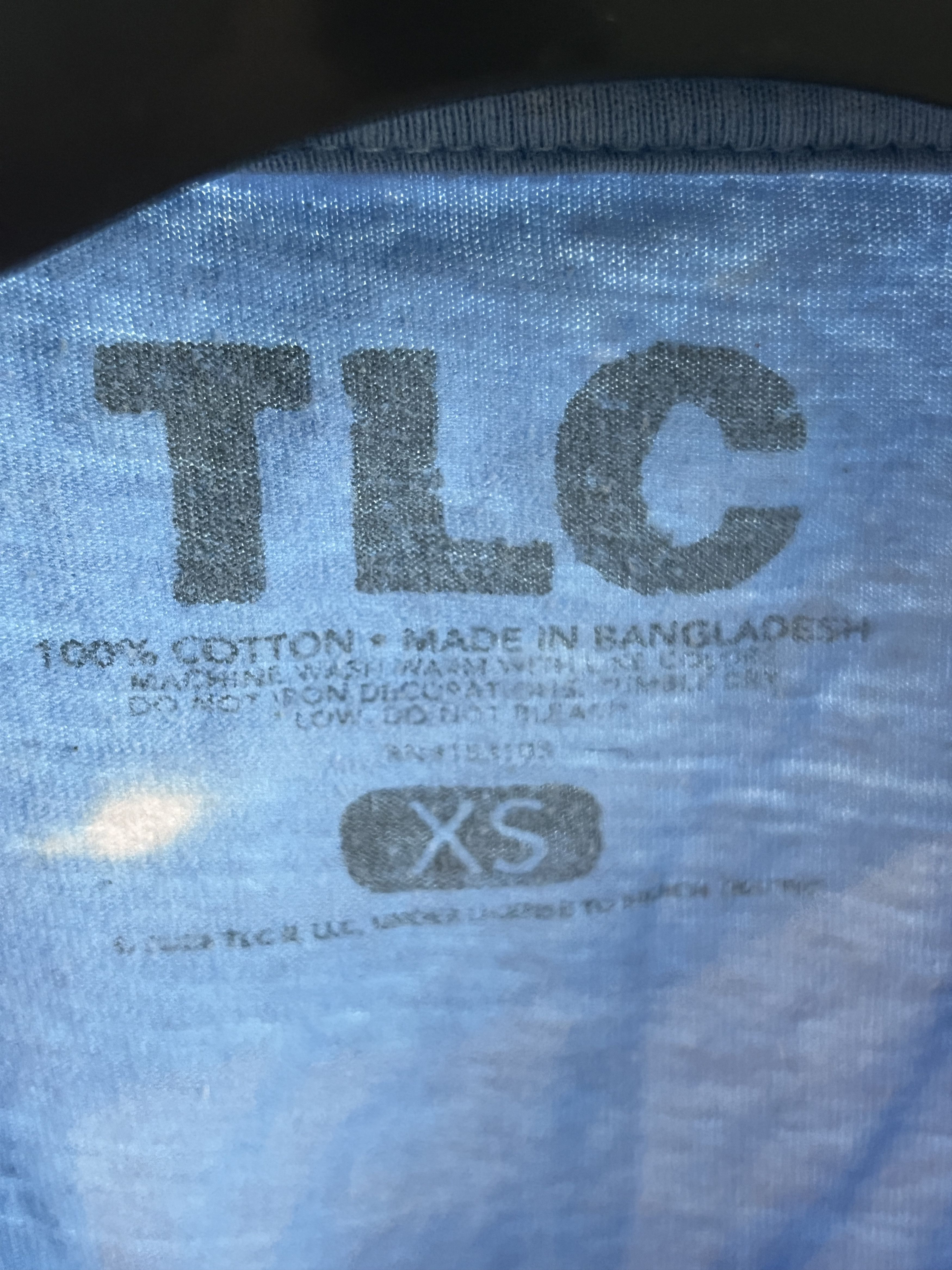Other TLC 1992 Vintage Style Graphic T-Shirt Light Blue Womens Size XS / US 0-2 / IT 36-38 - 3 Thumbnail