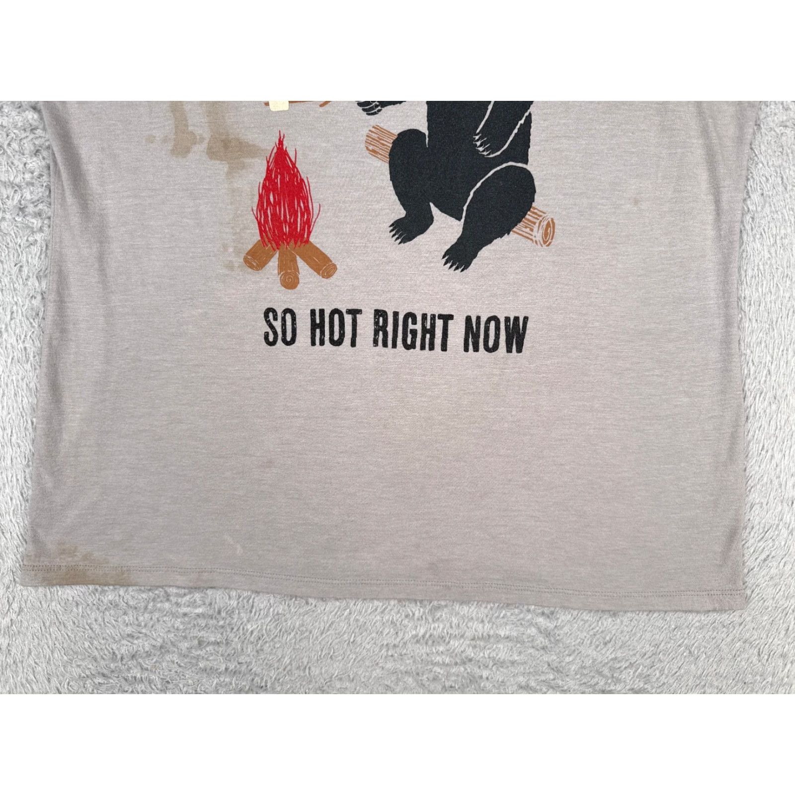 The North Face The North Face Shirt Women XL Gray Polyester Blend Bear Logo READ Size XL / US 12-14 / IT 48-50 - 5 Thumbnail