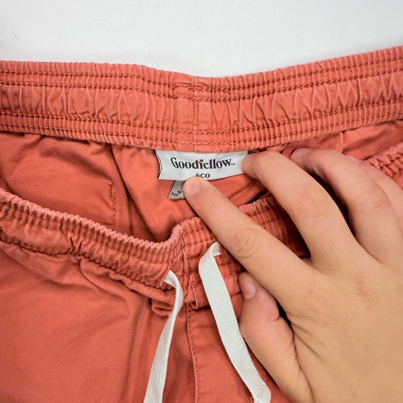 & Other Stories Linen Goodfellow Mens Casual Chino Drawstring Shorts sz S Size US 30 / EU 46 - 6 Thumbnail
