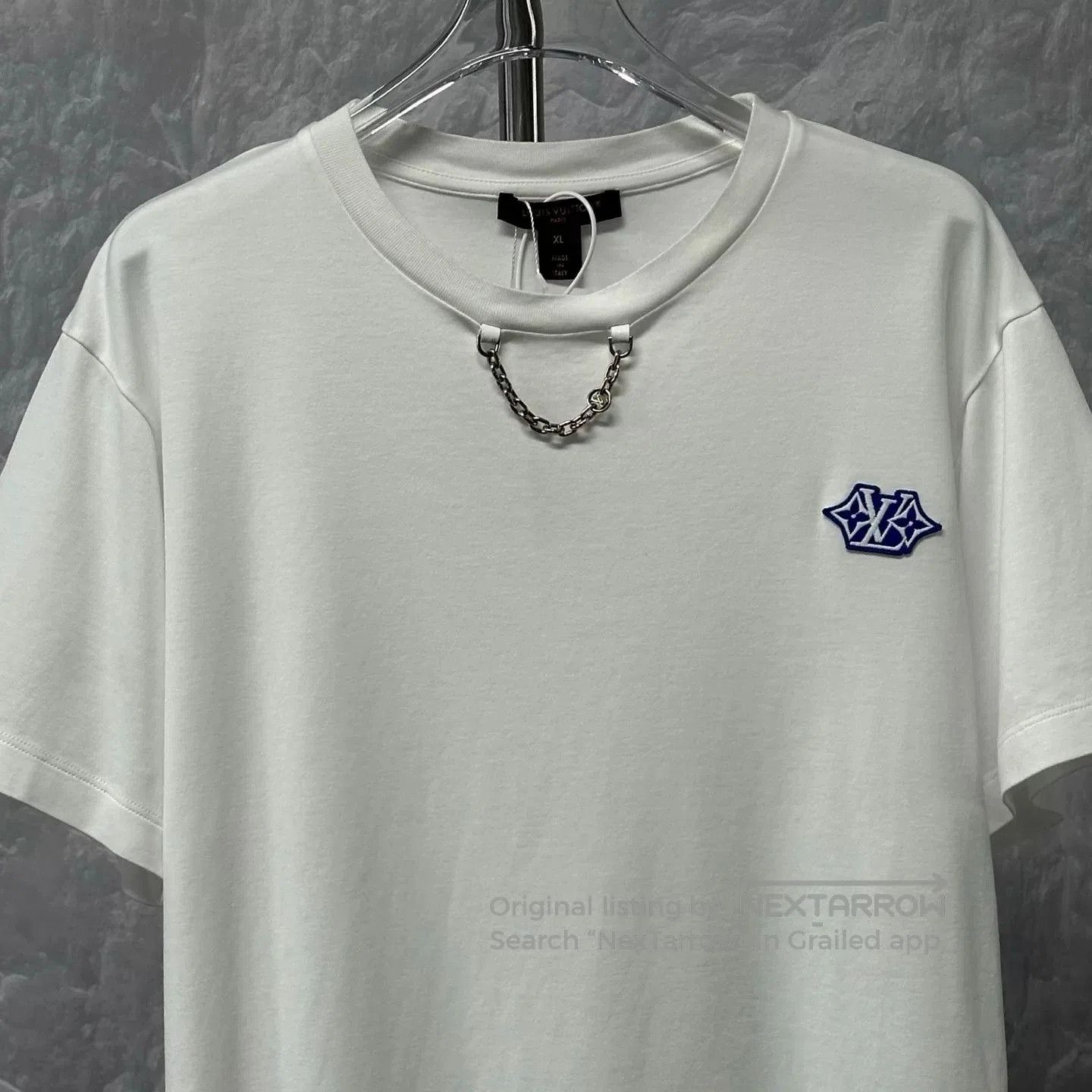 Louis Vuitton louis vuitton embroidered logo short sleeve t-shirt. Size US XL / EU 56 / 4 - 2 Thumbnail