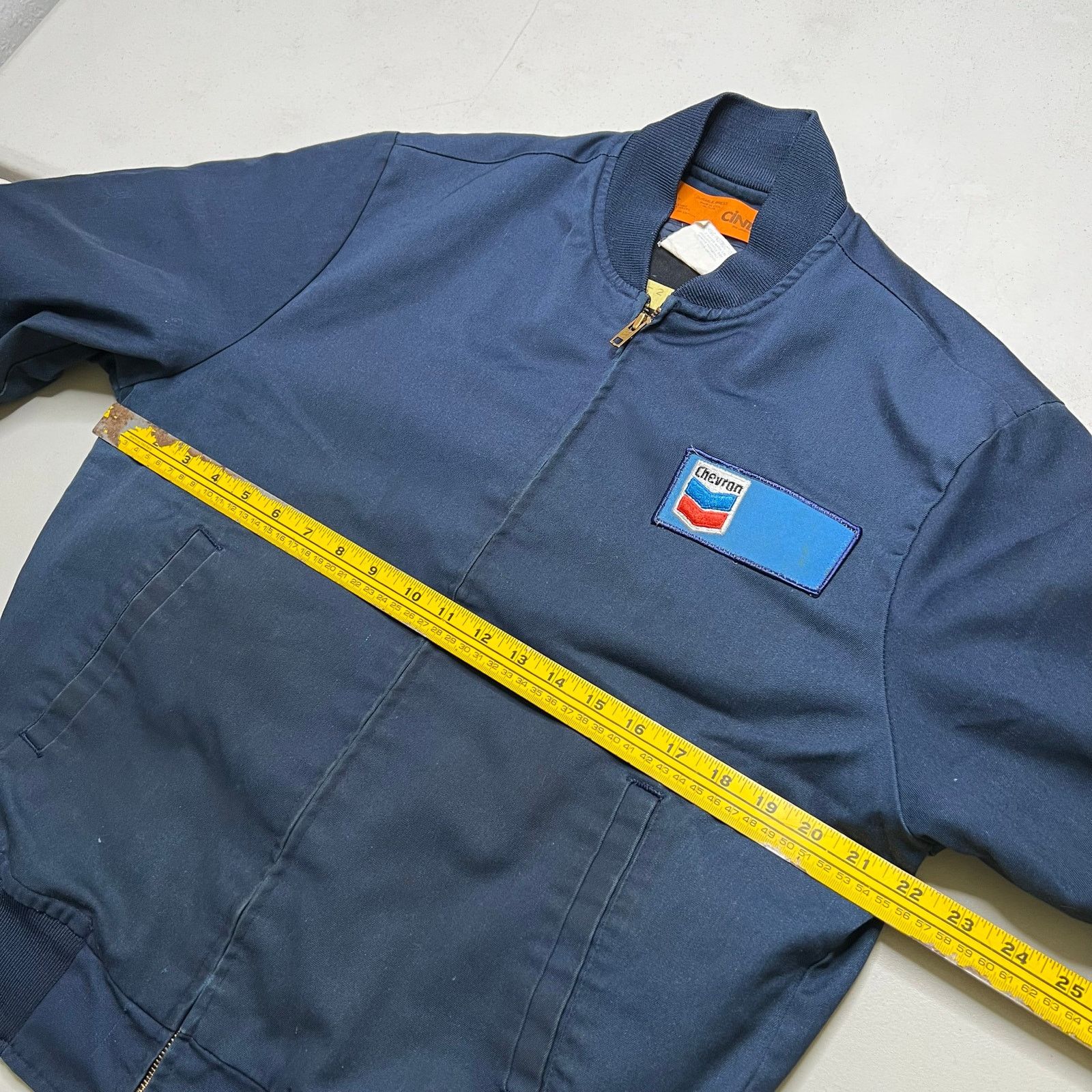 Cintas Vintage 1980s Cintas Chevron Work Jacket Quilted Lined M Size US M / EU 48-50 / 2 - 6 Thumbnail