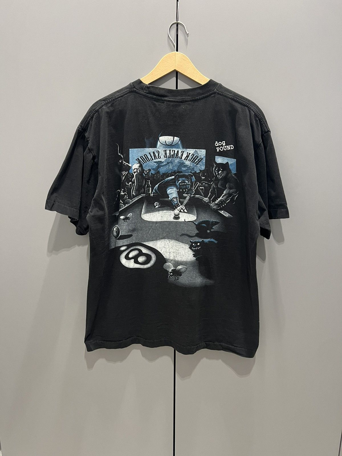 Band Tees Vintage Dog Pound Motorcycle Tee 1998 Fade Large Size US XL / EU 56 / 4 - 5 Thumbnail