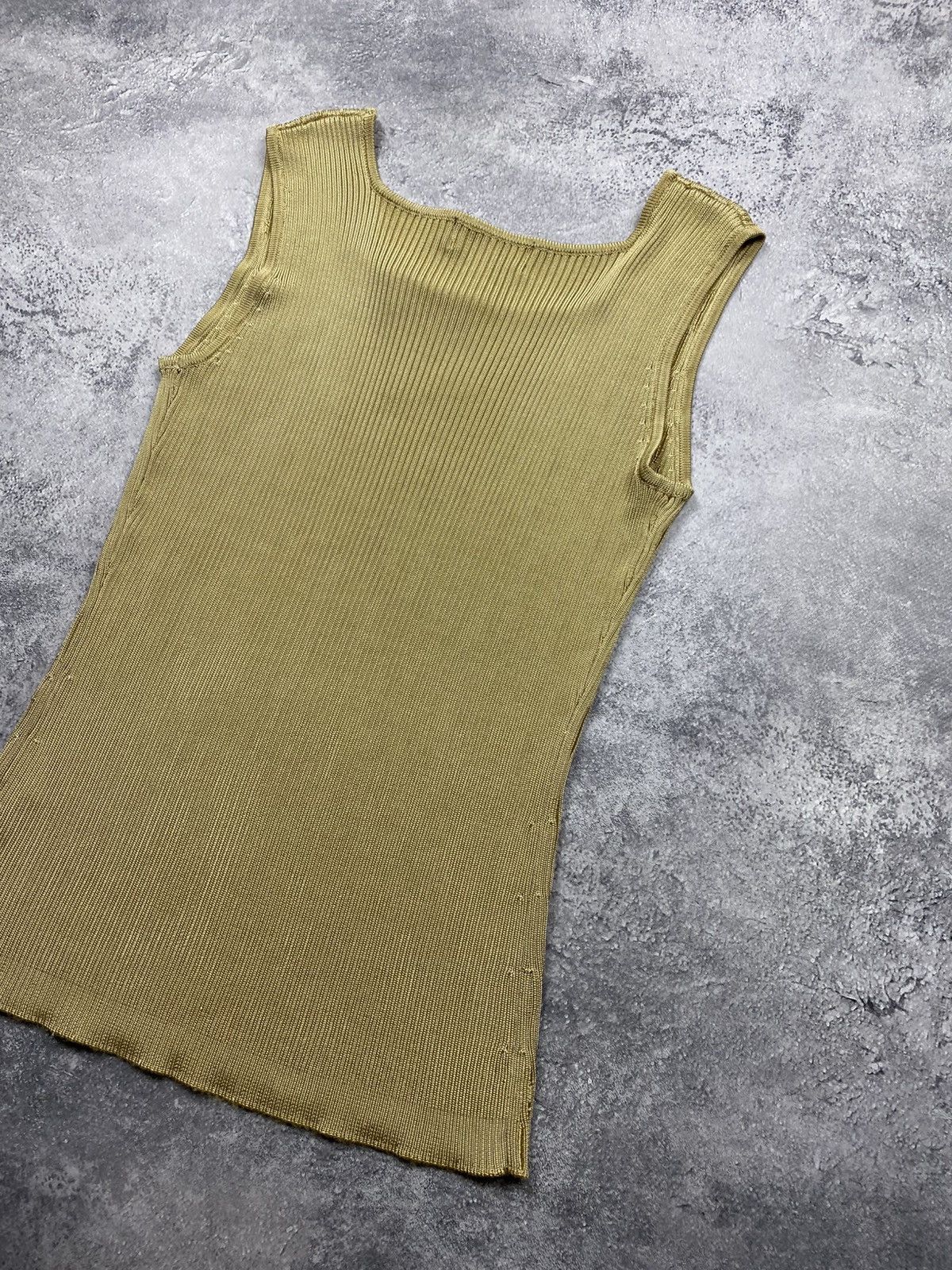 Salvatore Ferragamo Silk Tank Top Rare Striped Shirt 90s