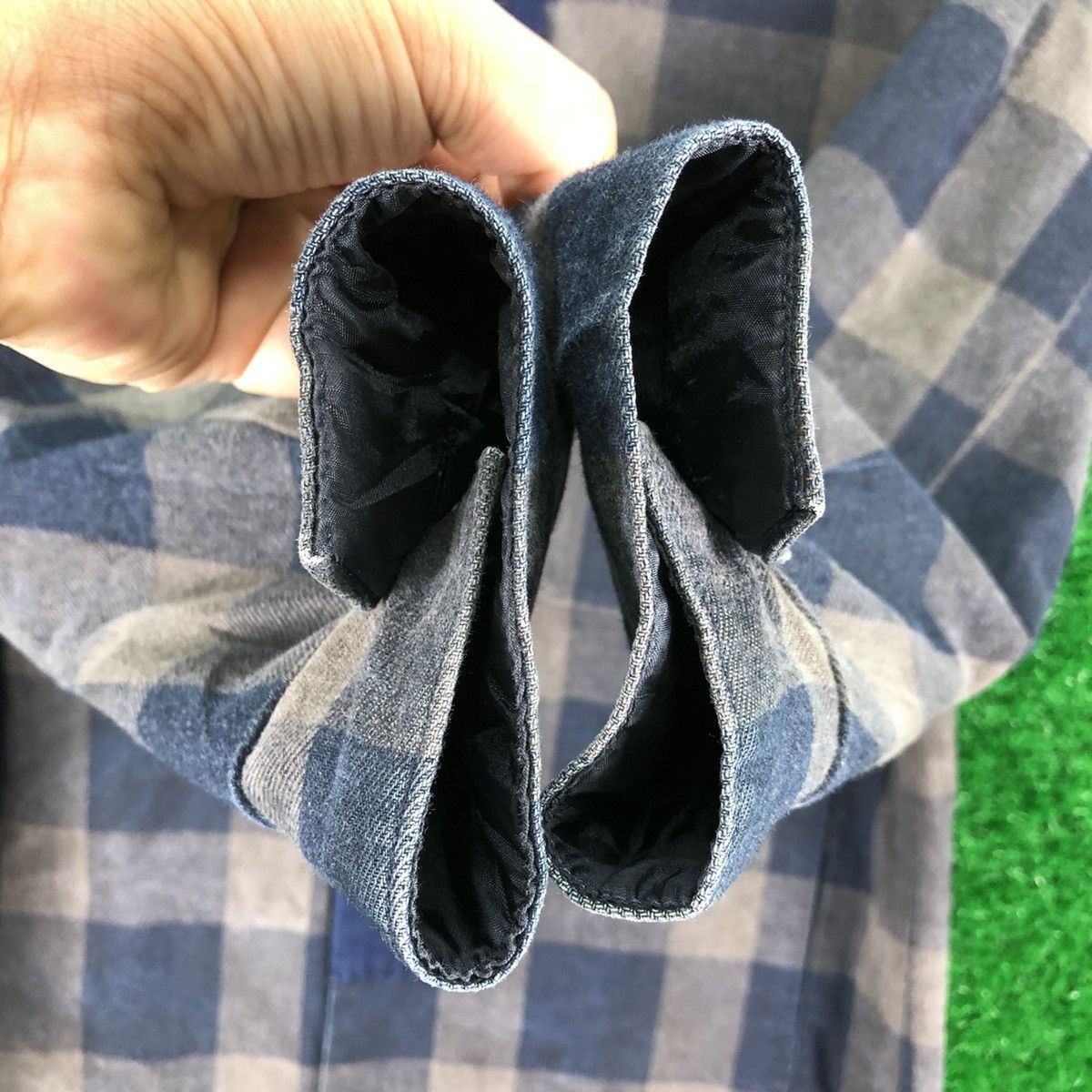 Blue Blue Japan Vintage Flannel Checkered Pure Indigo by Blue Blue Japan Size US M / EU 48-50 / 2 - 14 Thumbnail