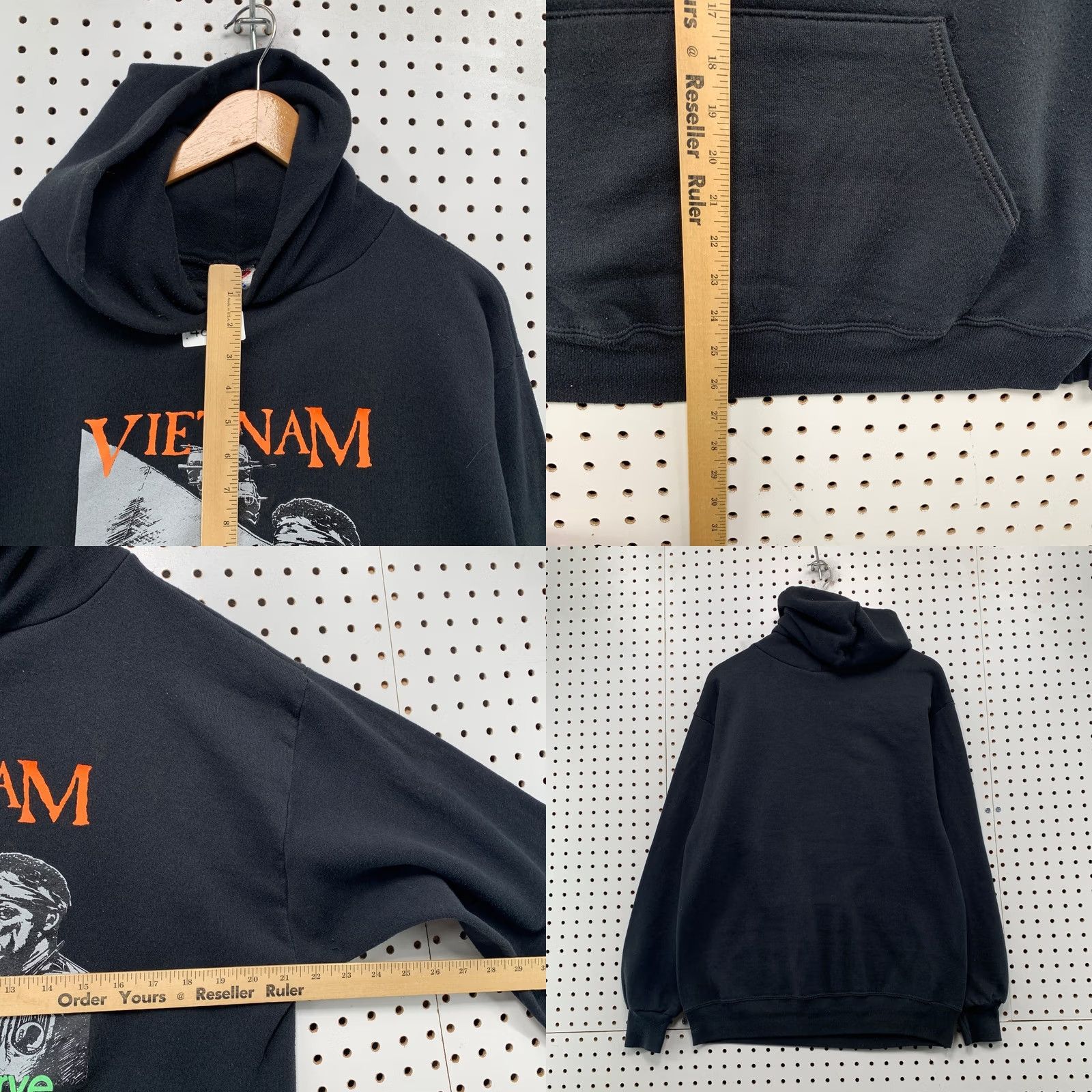 Jerzees VINTAGE Vietnam Veterans Hoodie XL Black Some Still Serve Mens 90s Size US XL / EU 56 / 4 - 8 Thumbnail