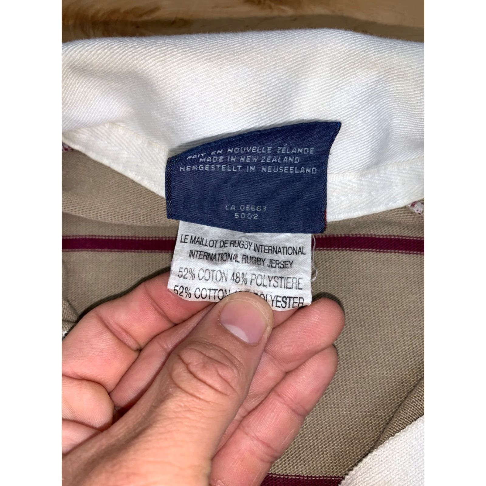 Vintage VINTAGE Canterbury Rugby Polo Shirt Mens M Tan Long Sleeve Collared 90s Logo" Size US M / EU 48-50 / 2 - 3 Thumbnail