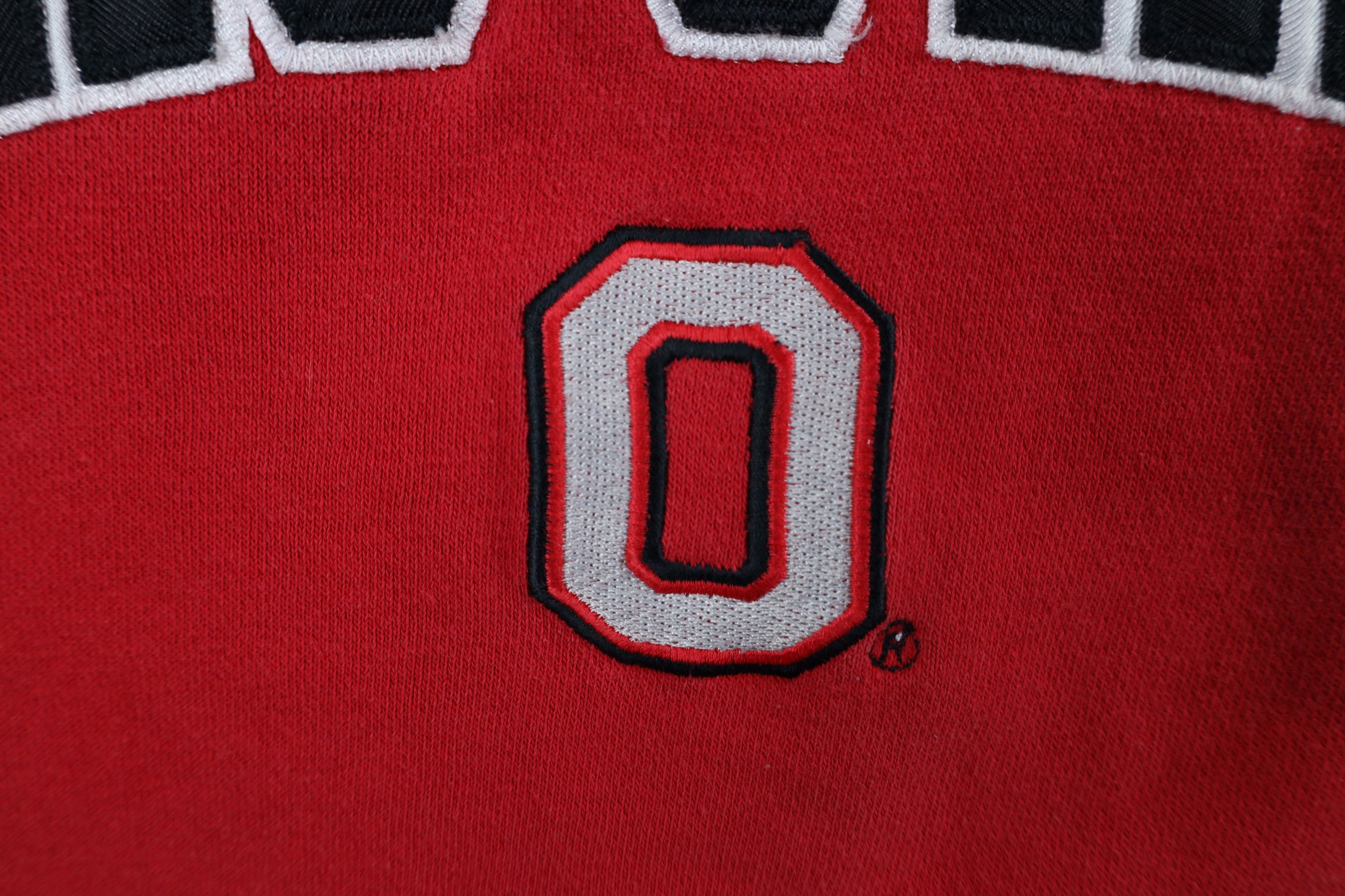 Vintage Vintage 90s Ohio State University Football Hoodie Sweatshirt Size US XL / EU 56 / 4 - 6 Thumbnail