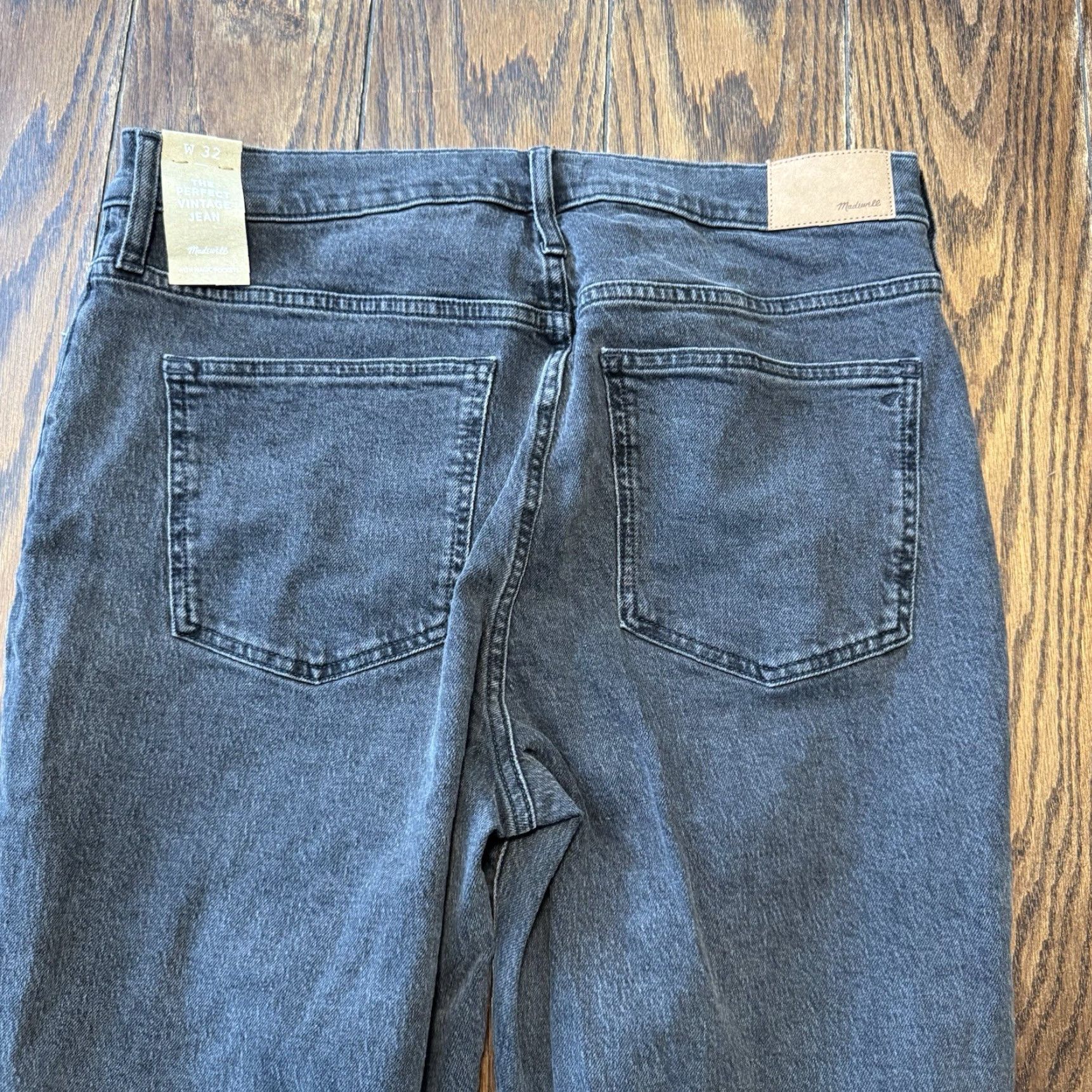 Madewell VINTAGE Madewell Jeans Women’s 32 Black Mid Rise Perfect Vintage Straight Magic Pockets 90s Retro Womens Size 24" / US 00 / IT 34 - 3 Thumbnail