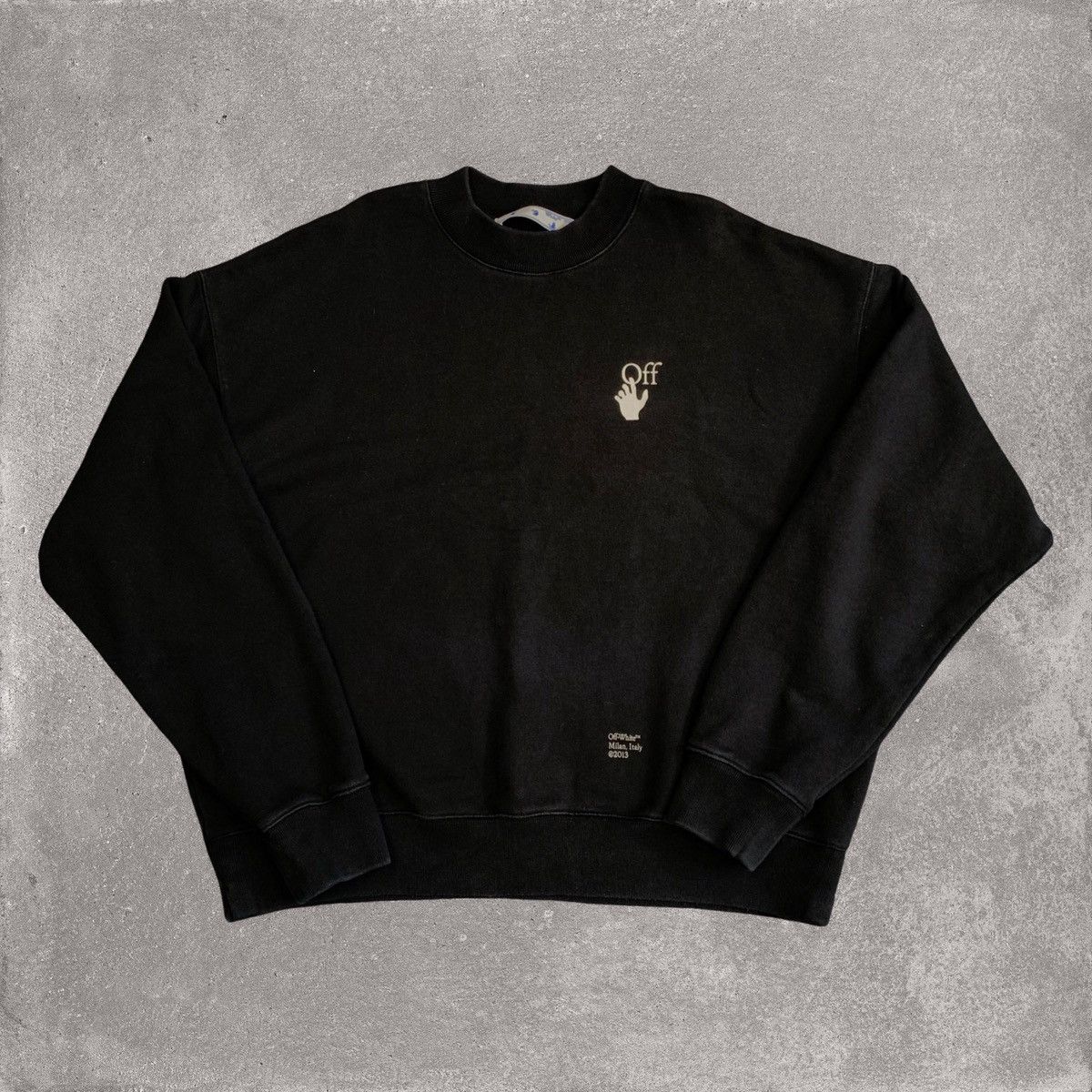 Off-White Off White XL Caravaggio Arrows Black Sweater Sweatshirt Size US XL / EU 56 / 4 - 2 Thumbnail