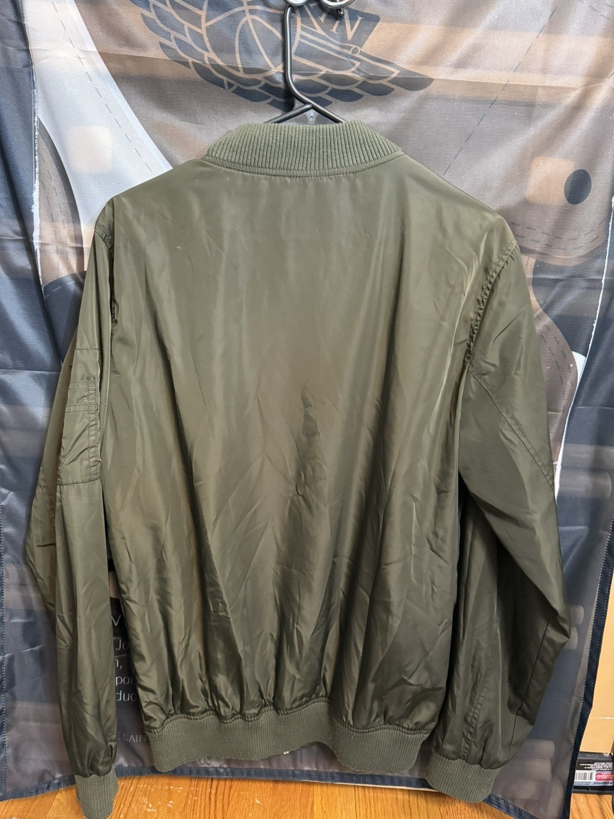 Mossimo Mossimo Olive Green Bomber Jacket Size US S / EU 44-46 / 1 - 3 Thumbnail