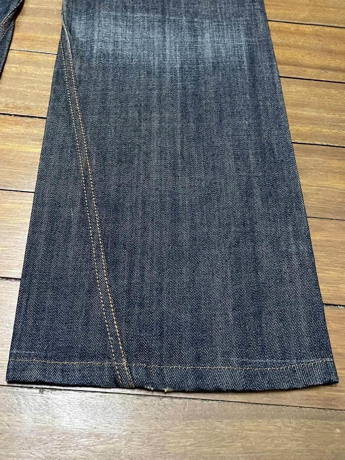 14th Addiction Very Rare Design Vintage Brand Hideaways Flared Jeans 1990s Size US 33 - 8 Thumbnail