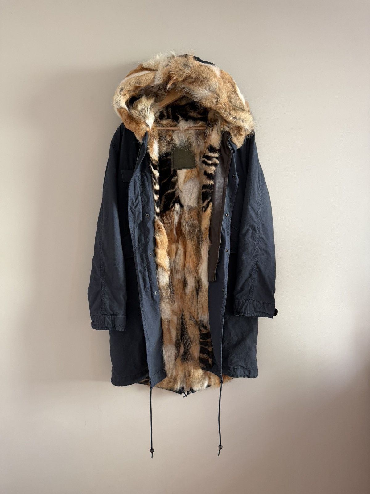 MR & MRS ITALY Mr & Mrs Italy Army Fox Coyote Rabbit Fur Parka Size M / US 6-8 / IT 42-44 - 1 Thumbnail