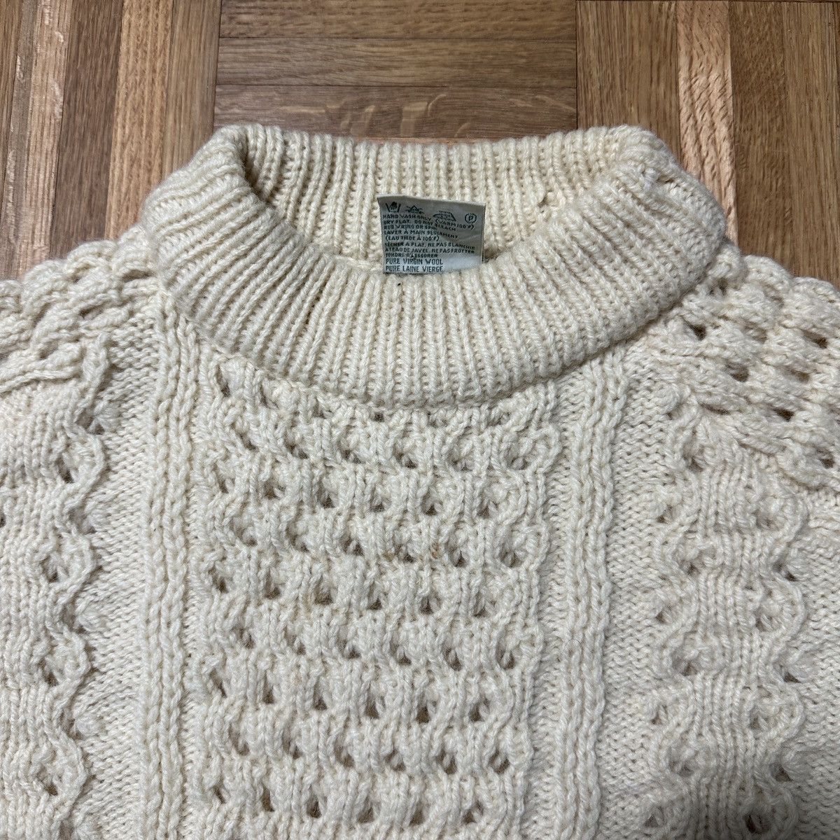 Vintage Vintage John Molloy cable knit wool sweater Size US S / EU 44-46 / 1 - 3 Thumbnail