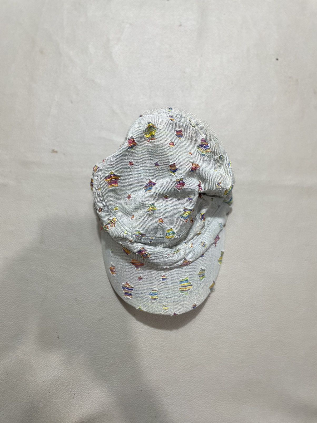 Japanese Brand Undefined Distressed Cadet Hat Nice design Size ONE SIZE - 1 Thumbnail