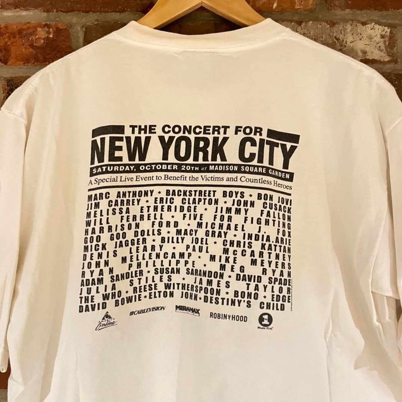 All Sport Vintage 2001 the New York City Concert T-Shirt White Large Size US L / EU 52-54 / 3 - 3 Thumbnail