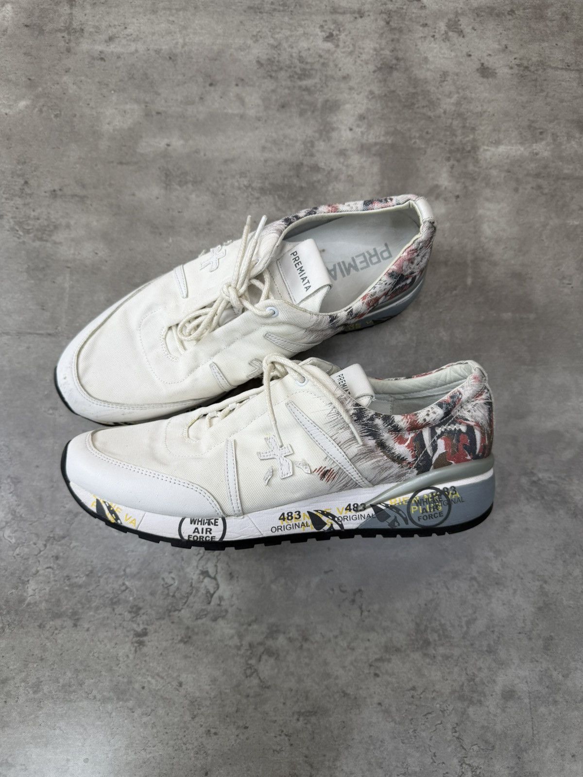 Premiata Premiata Low Top Sneakers White Size 40 Size US 7 / EU 40 - 1 Thumbnail