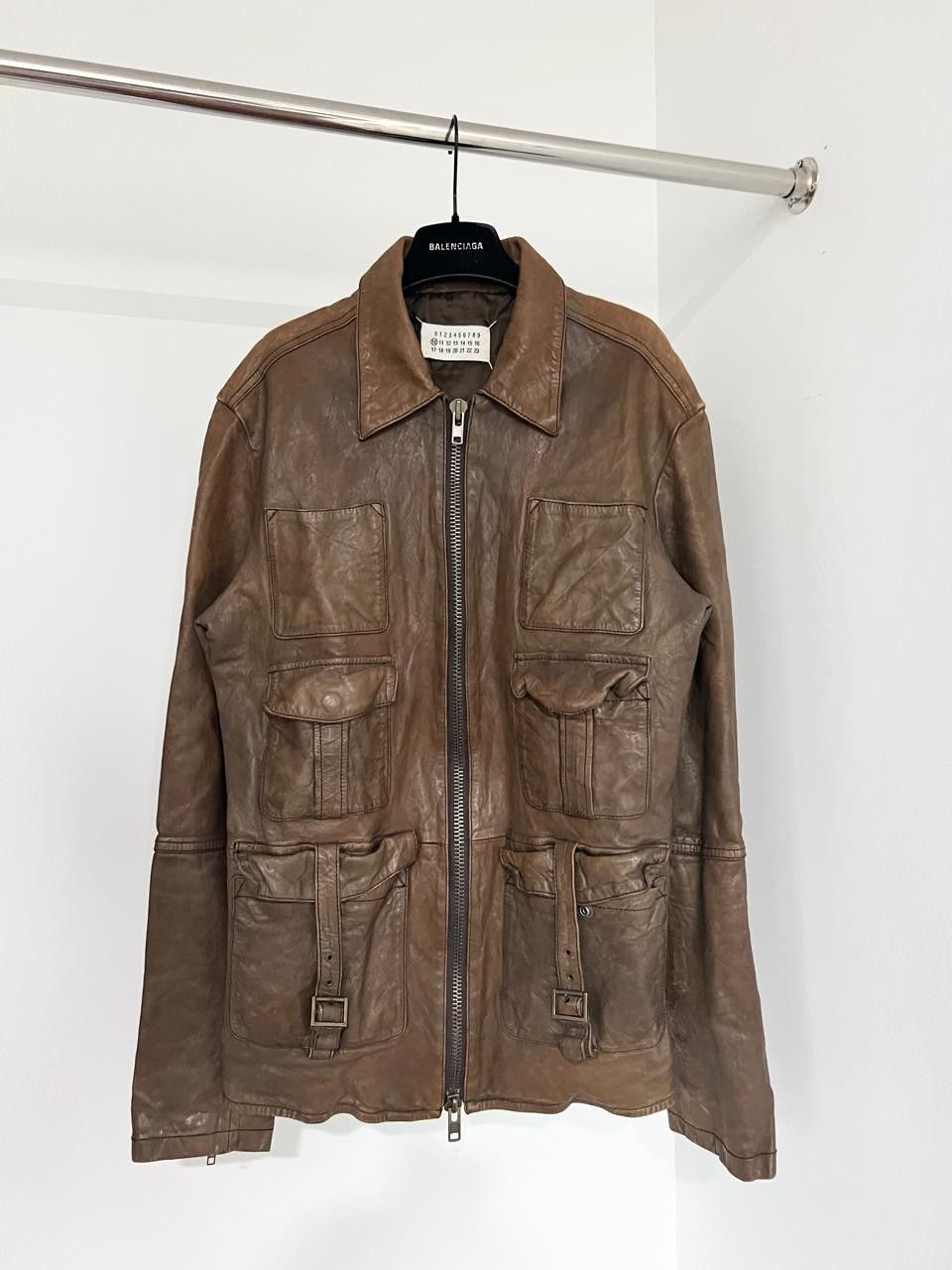 @*様 M*M様 【Margiela】5zip Hooded Leather J Maison Margiela AW2004 5 Zip Leather Jacket | Grailed
