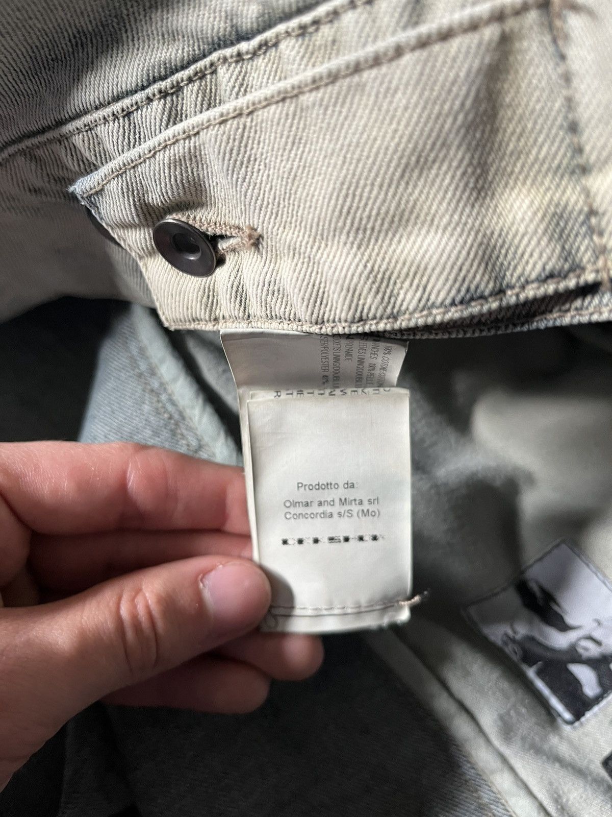 Rick Owens × Rick Owens Drkshdw Rick Owens hybrid denim calf stooge trucker jacket grail Size US L / EU 52-54 / 3 - 22 Thumbnail