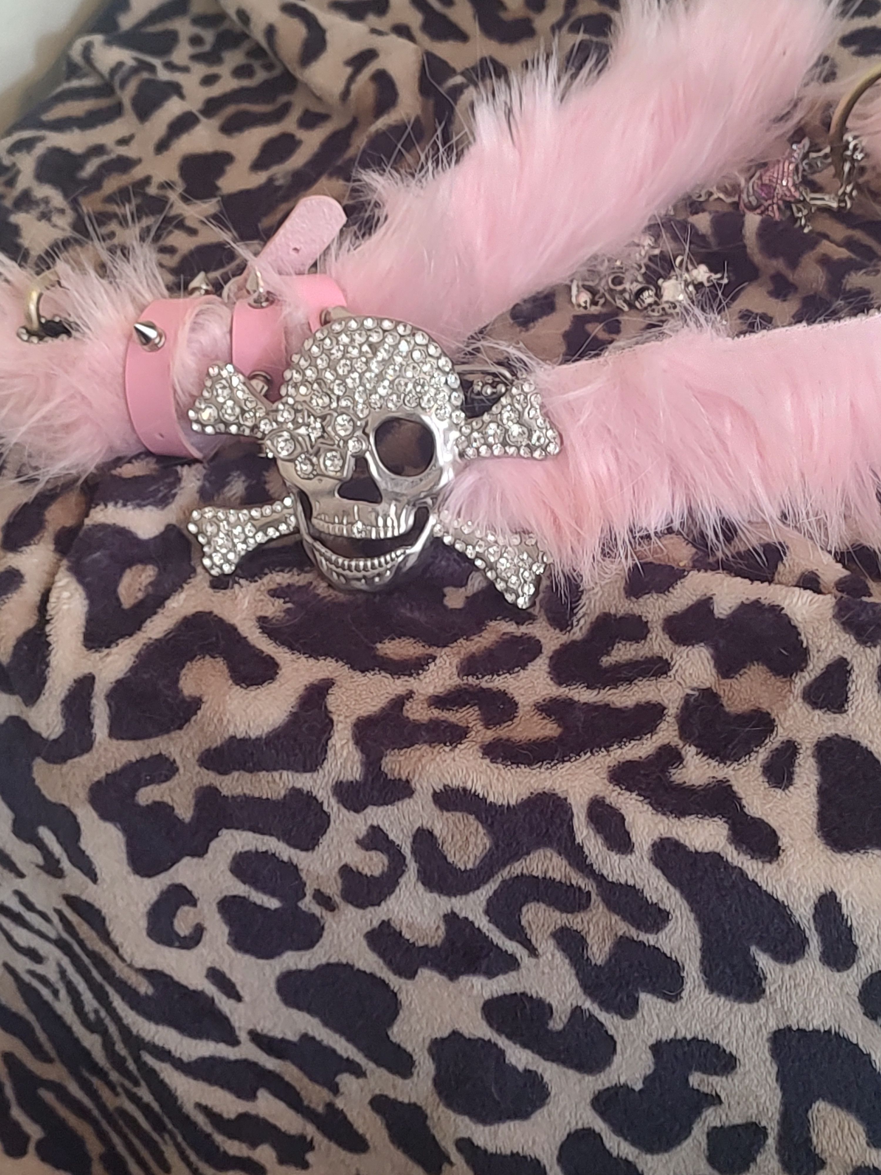Handmade punk skull belt Size ONE SIZE - 2 Thumbnail