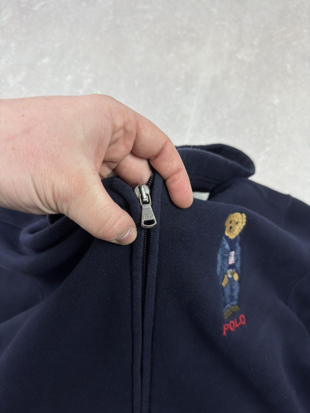 Polo Ralph Lauren Polo Ralph Lauren Polo Bear Fleece Blue Zip Hoodie Size US M / EU 48-50 / 2 - 6 Thumbnail
