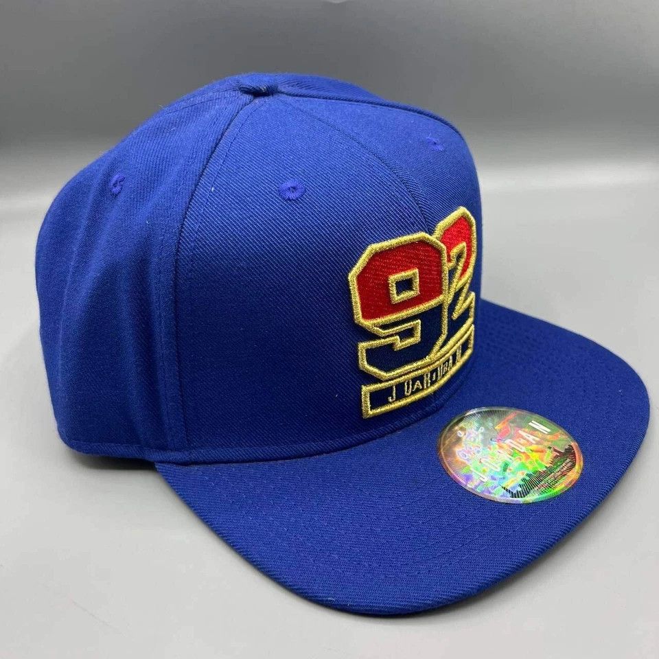 Jordan Brand Air Jordan 92 Hat Men Blue Embroidered Logo Snap Back Cap Size ONE SIZE - 4 Thumbnail