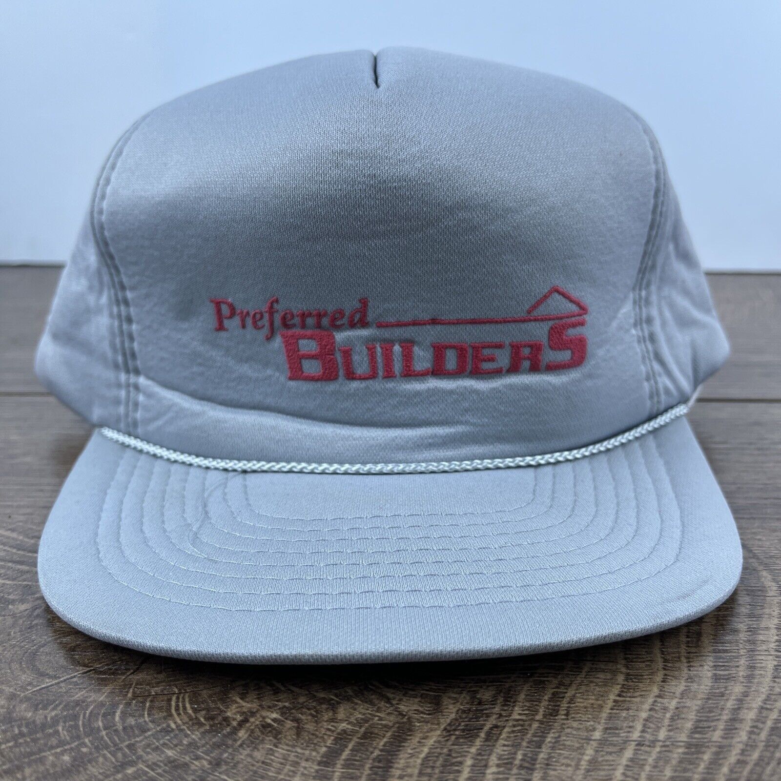 Other Preferred Builders Hat Gray Snapback Hat Adjustable Adult Si Size ONE SIZE - 2 Thumbnail